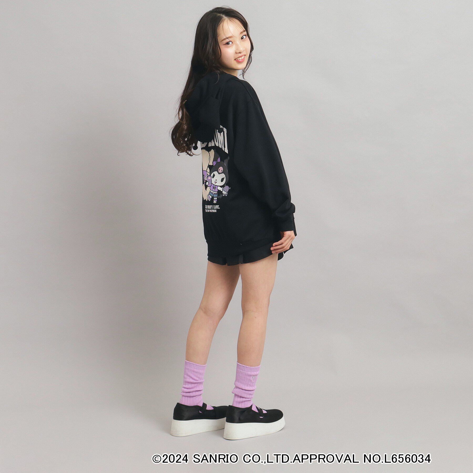 PINK-latte「【サンリオキャラクターズコラボ】耳付きフードパーカー」|パーカー|