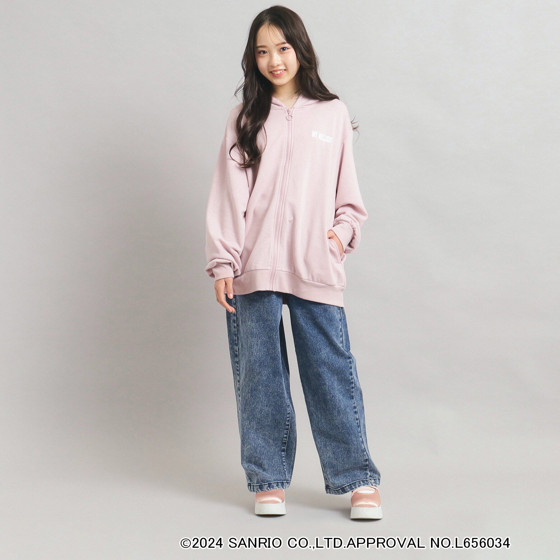 PINK-latte「【サンリオキャラクターズコラボ】耳付きフードパーカー」|パーカー|