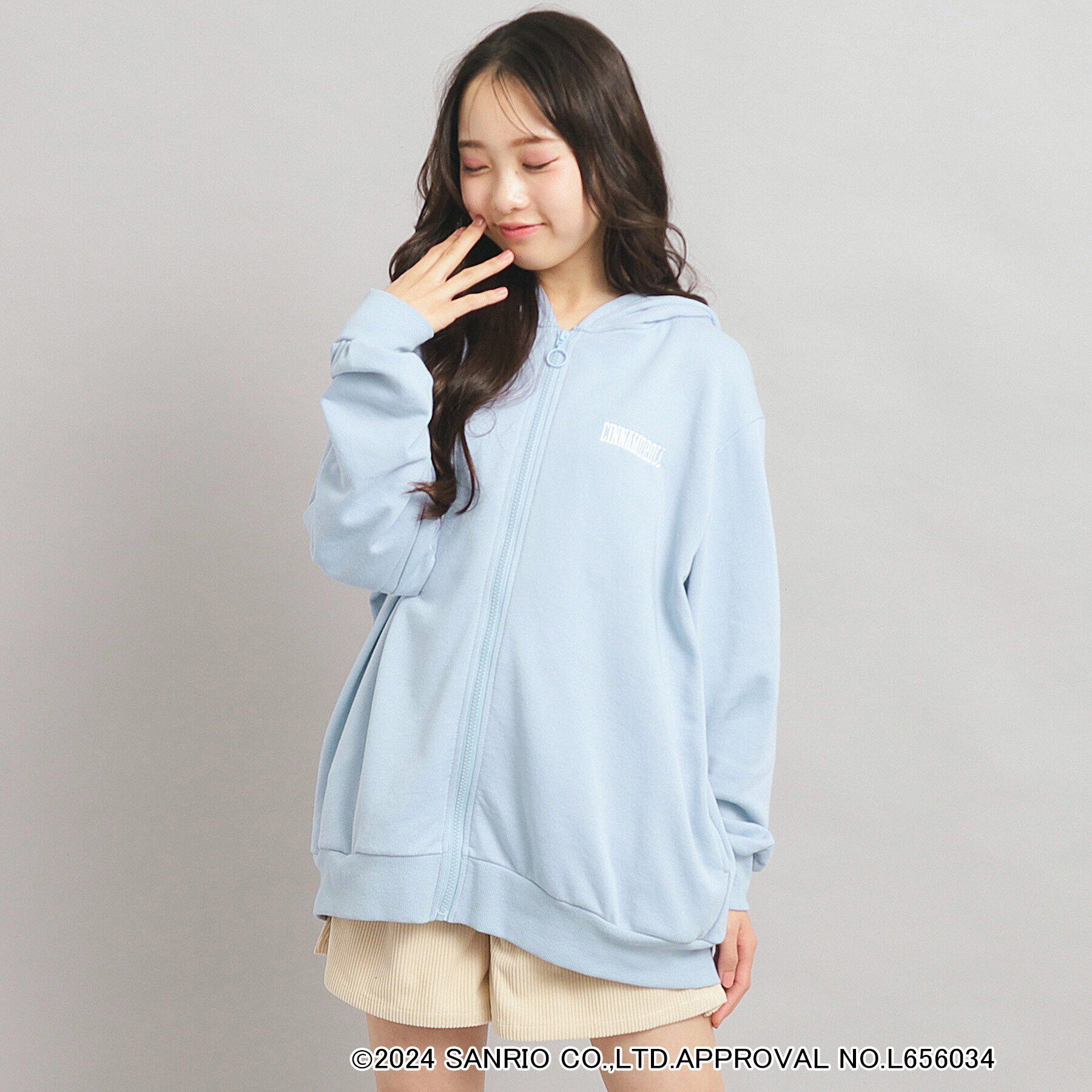 PINK-latte「【サンリオキャラクターズコラボ】耳付きフードパーカー」|パーカー|
