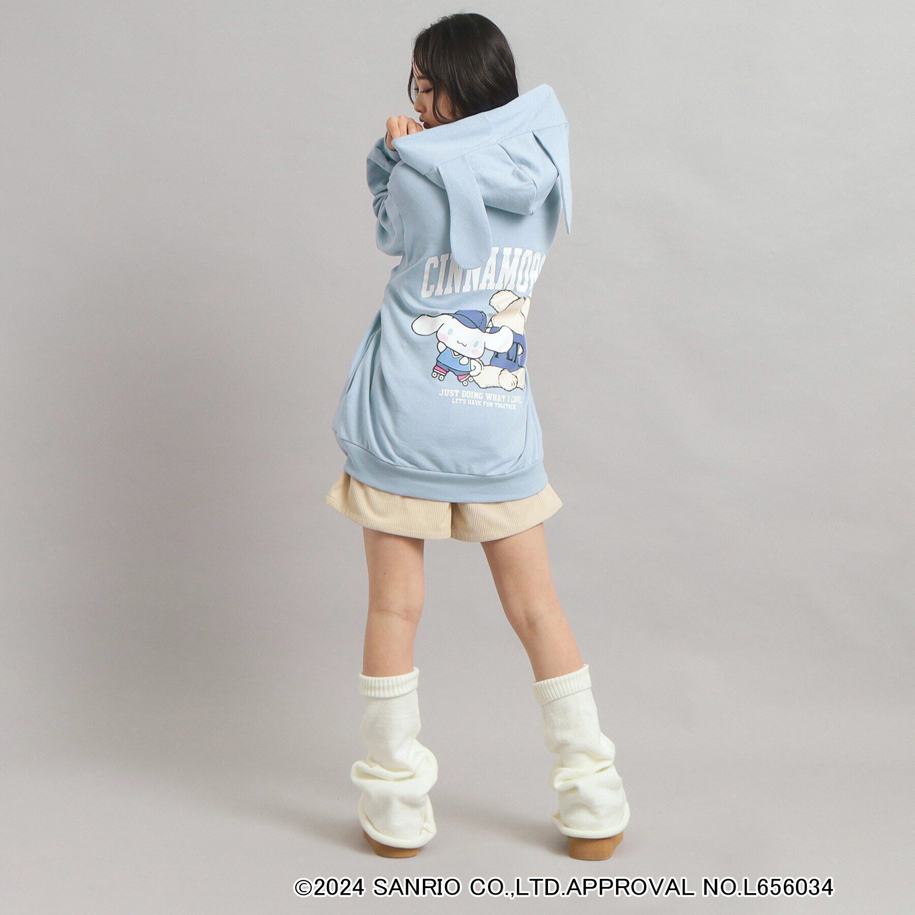 PINK-latte「【サンリオキャラクターズコラボ】耳付きフードパーカー」|パーカー|