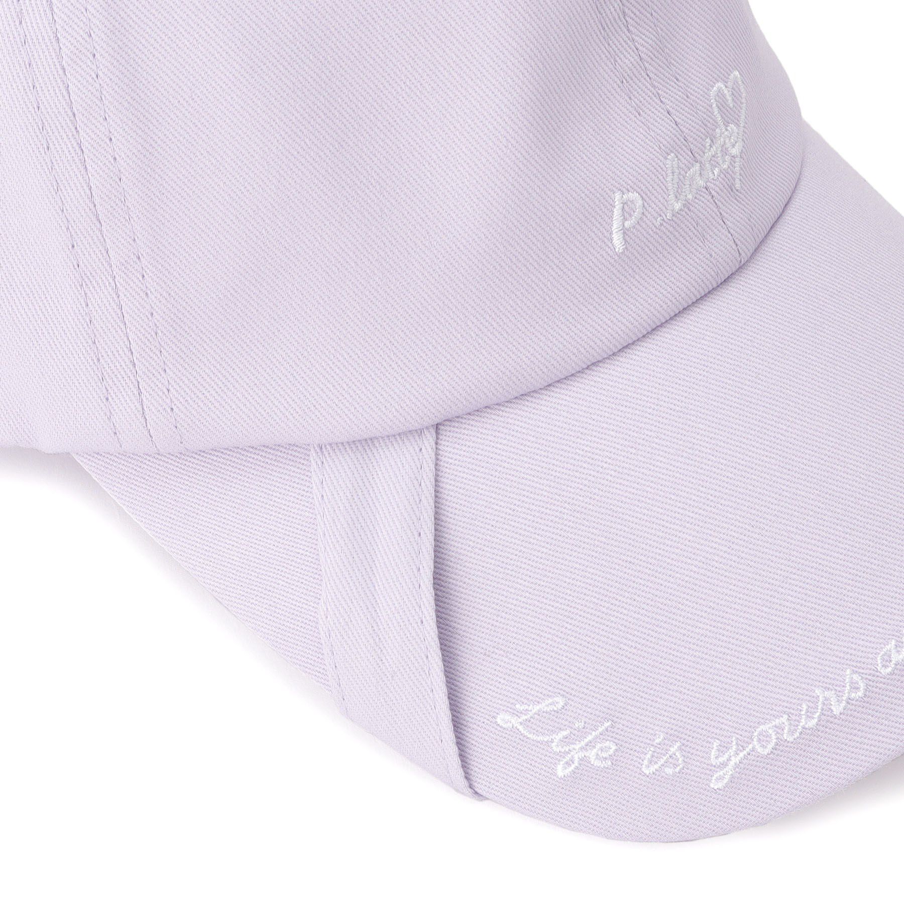 PINK-latte「【リボンゴム付き】刺繍キャップ」|キャップ・キャスケット|