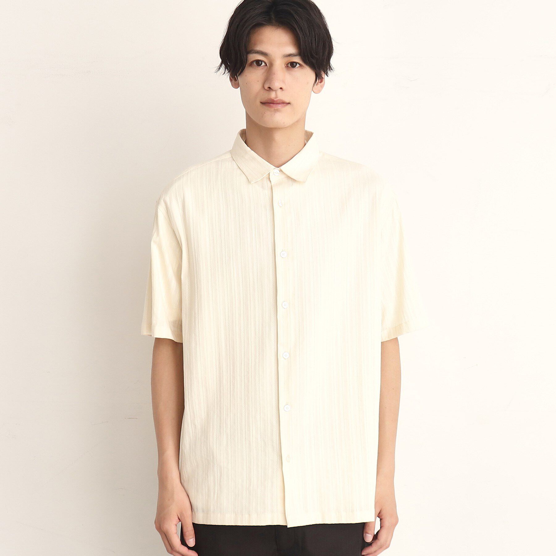 THE SHOP TK「コットンレース半袖シャツ」|シャツ・ブラウス|