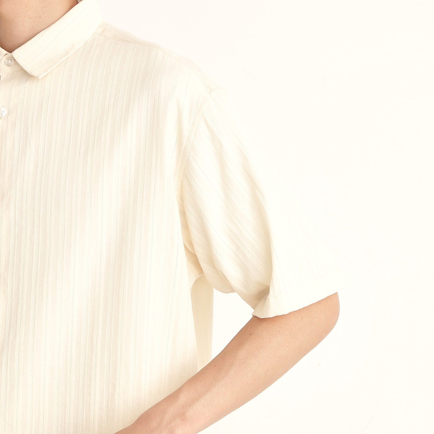 THE SHOP TK「コットンレース半袖シャツ」|シャツ・ブラウス|