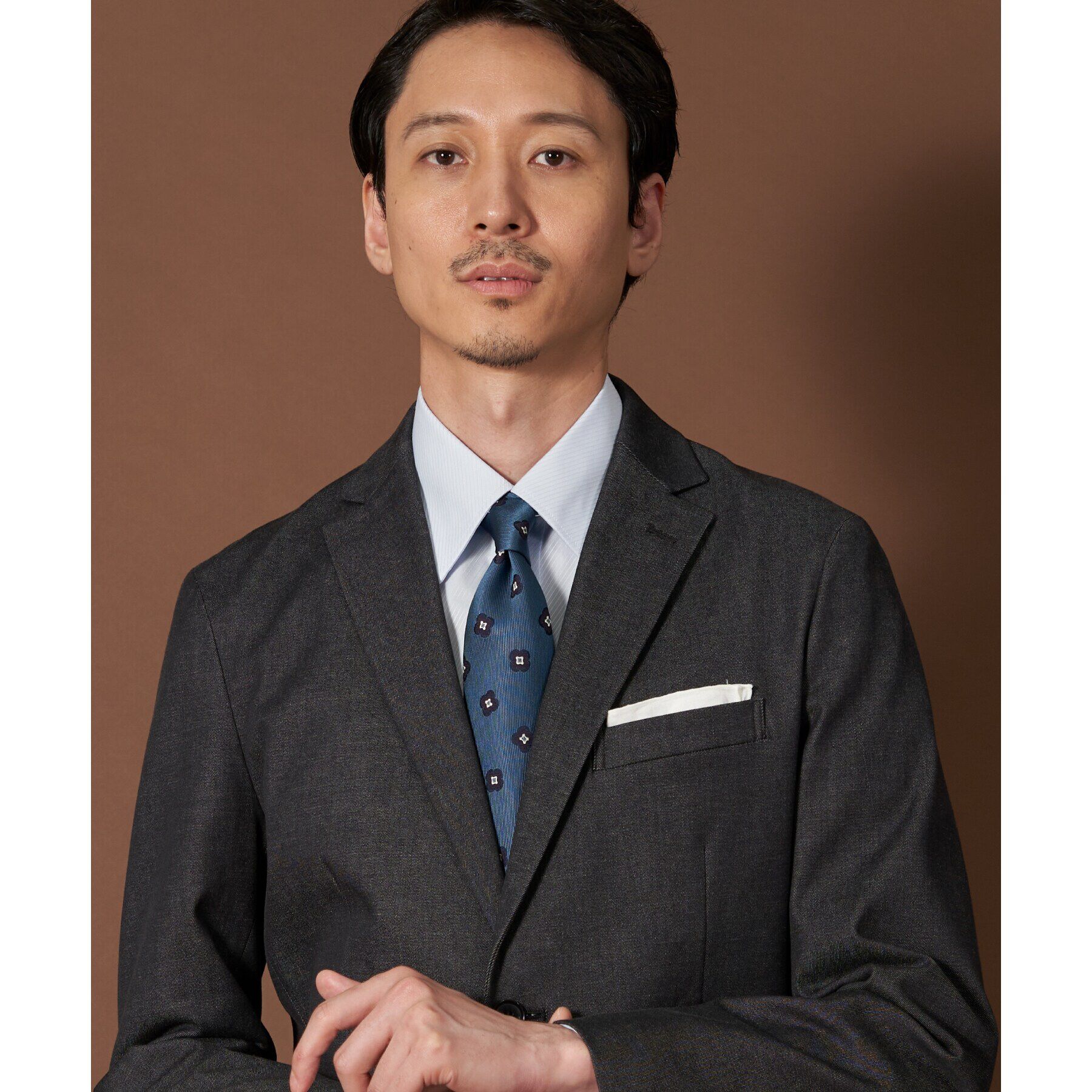 THE SHOP TK「エバーデニムジャケット【セットアップ可/ビジネス対応/色落ちしにくい/ストレッチ素材】」|テーラードジャケット|ﾌﾞﾗｯｸ(019)