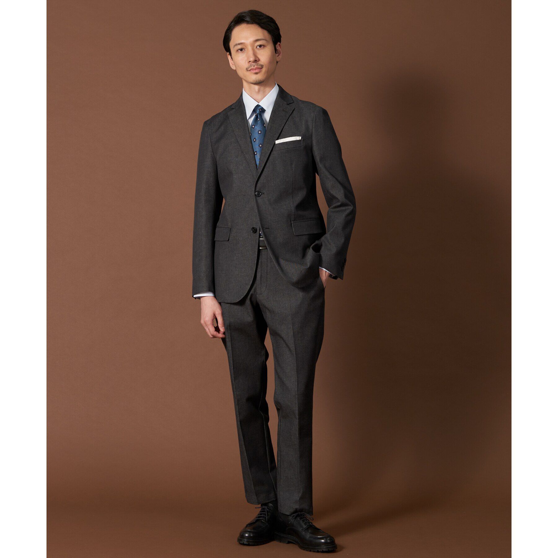 THE SHOP TK「エバーデニムジャケット【セットアップ可/ビジネス対応/色落ちしにくい/ストレッチ素材】」|テーラードジャケット|