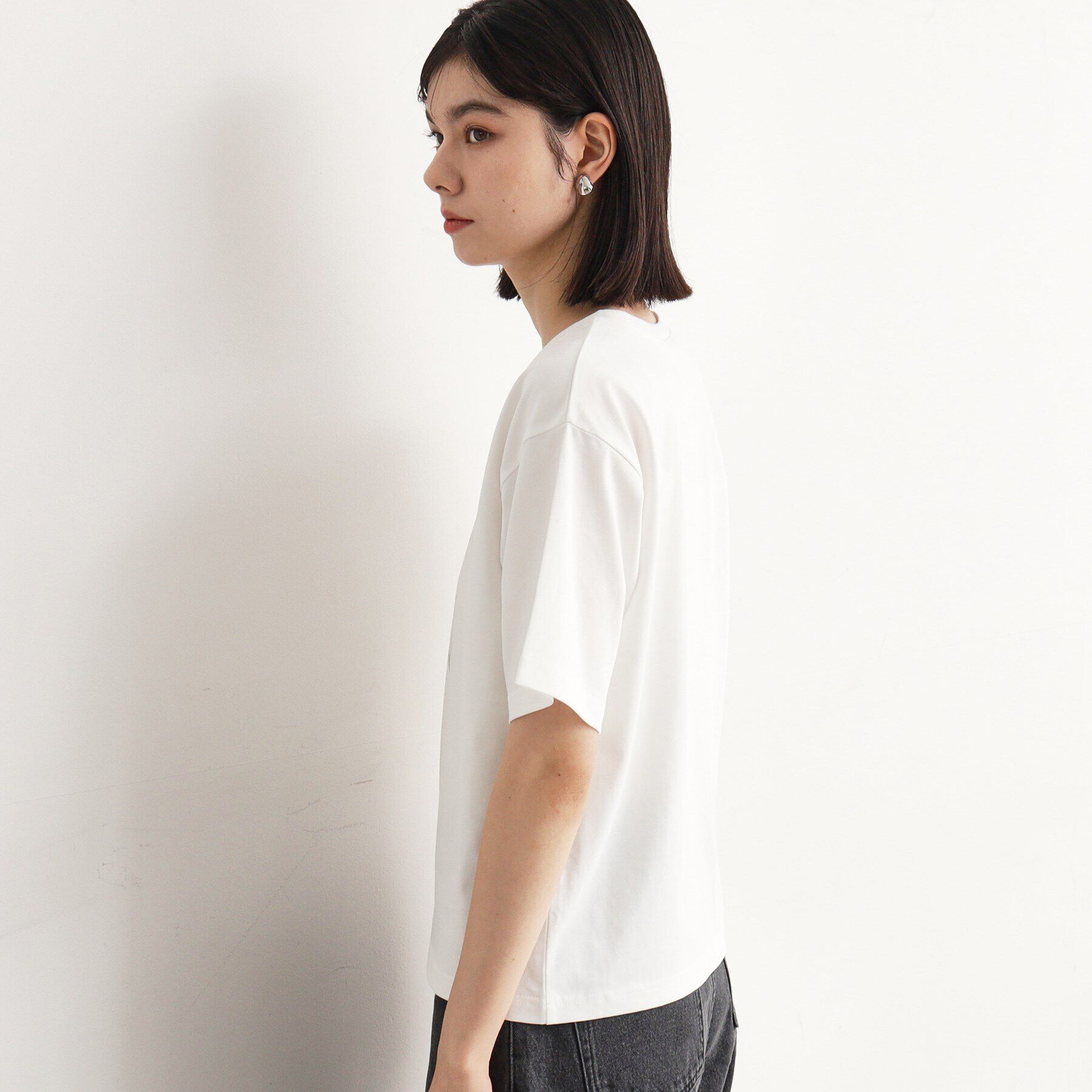 THE SHOP TK「箔プリントロゴTシャツ【洗える】」|Tシャツ・カットソー|