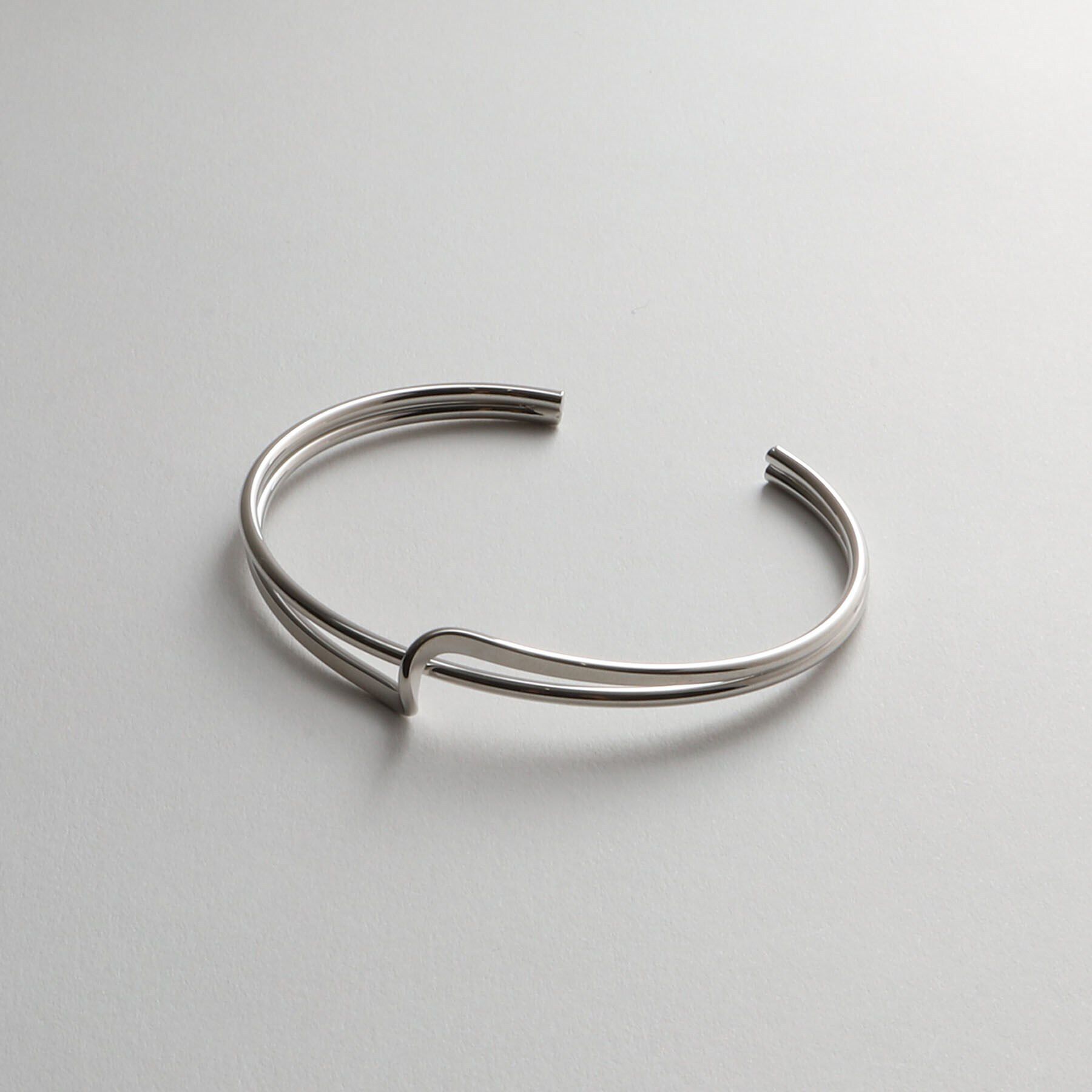 THE SHOP TK「【＠BAILA掲載】華奢変形オープンバングル」|ブレスレット・バングル|シルバー(006)