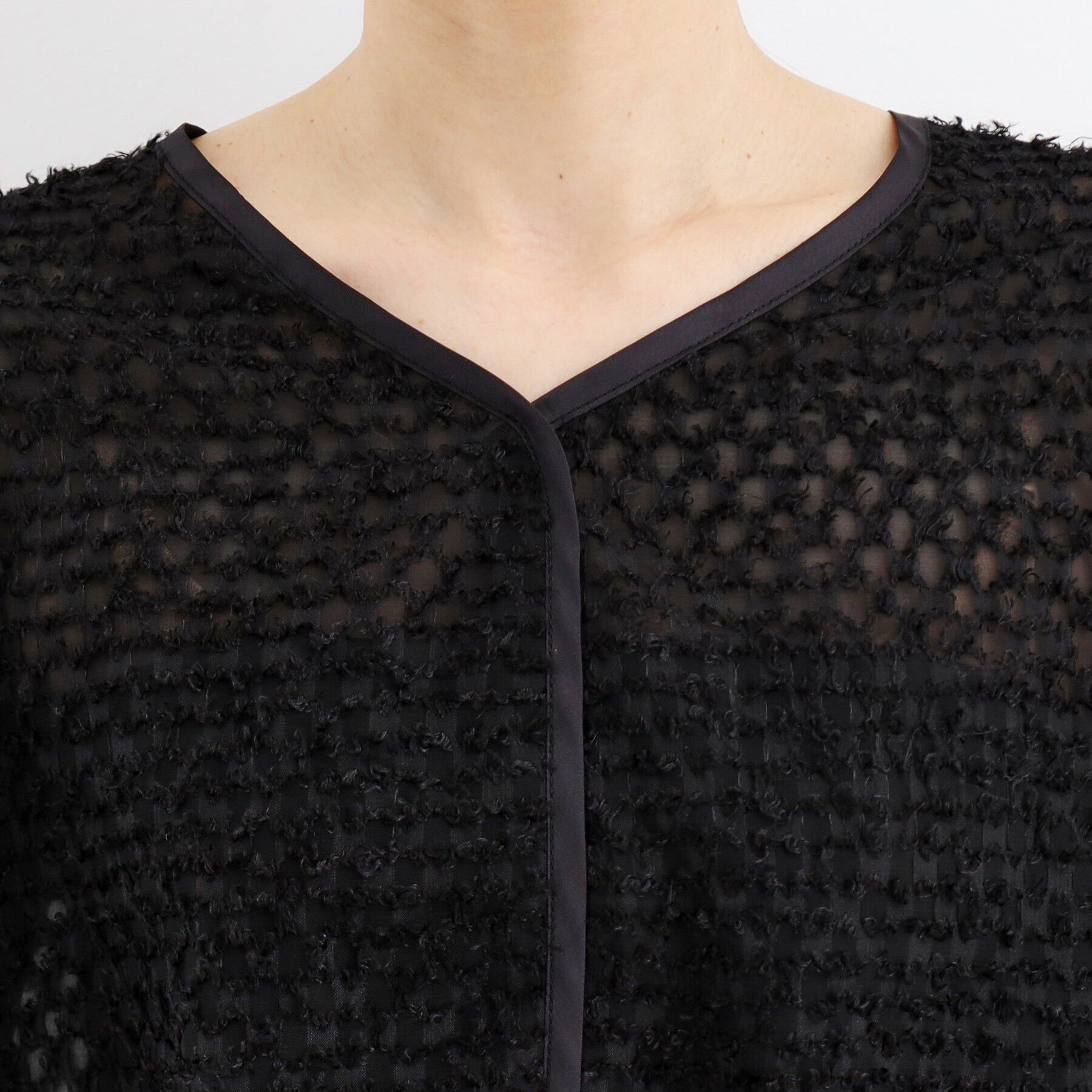 THE SHOP TK「ジャカードバルーンブラウス【洗える】」|シャツ・ブラウス|