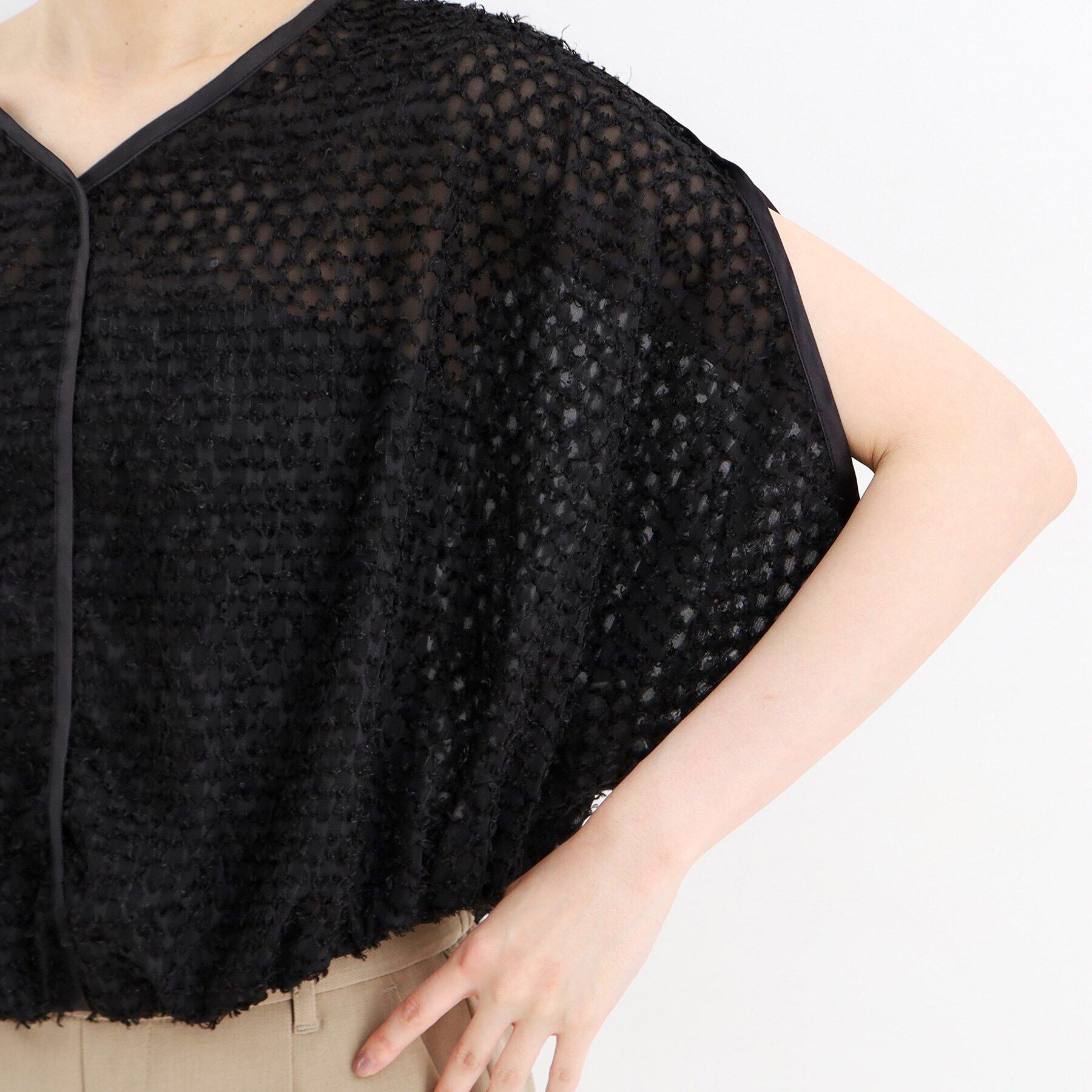 THE SHOP TK「ジャカードバルーンブラウス【洗える】」|シャツ・ブラウス|