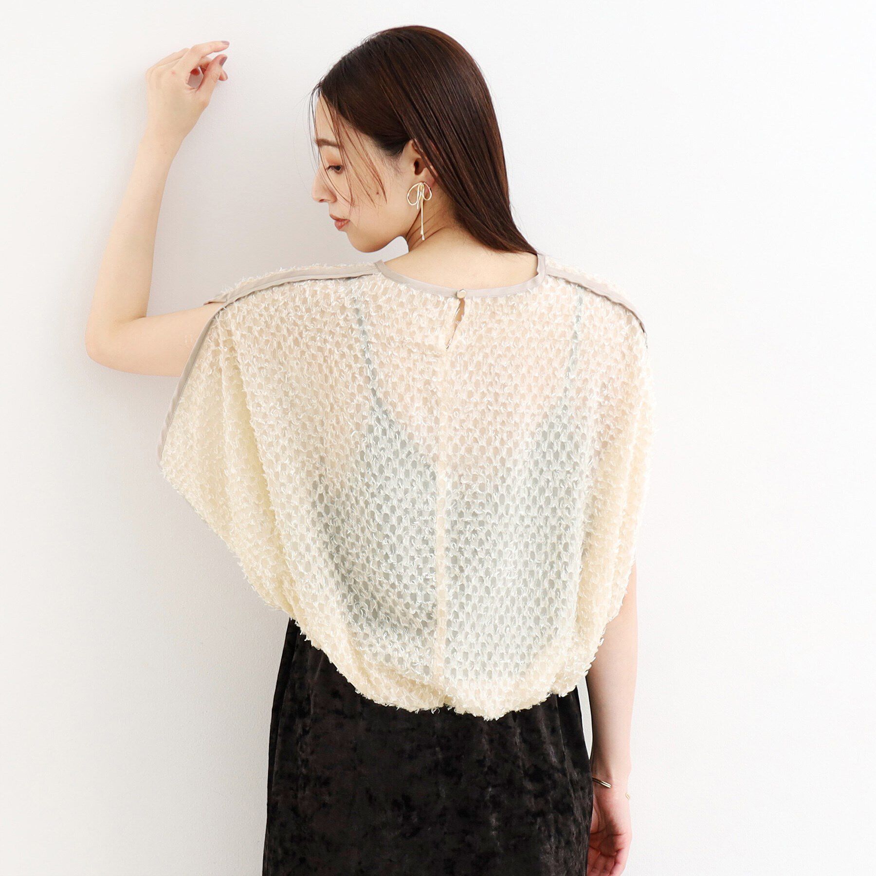 THE SHOP TK「ジャカードバルーンブラウス【洗える】」|シャツ・ブラウス|