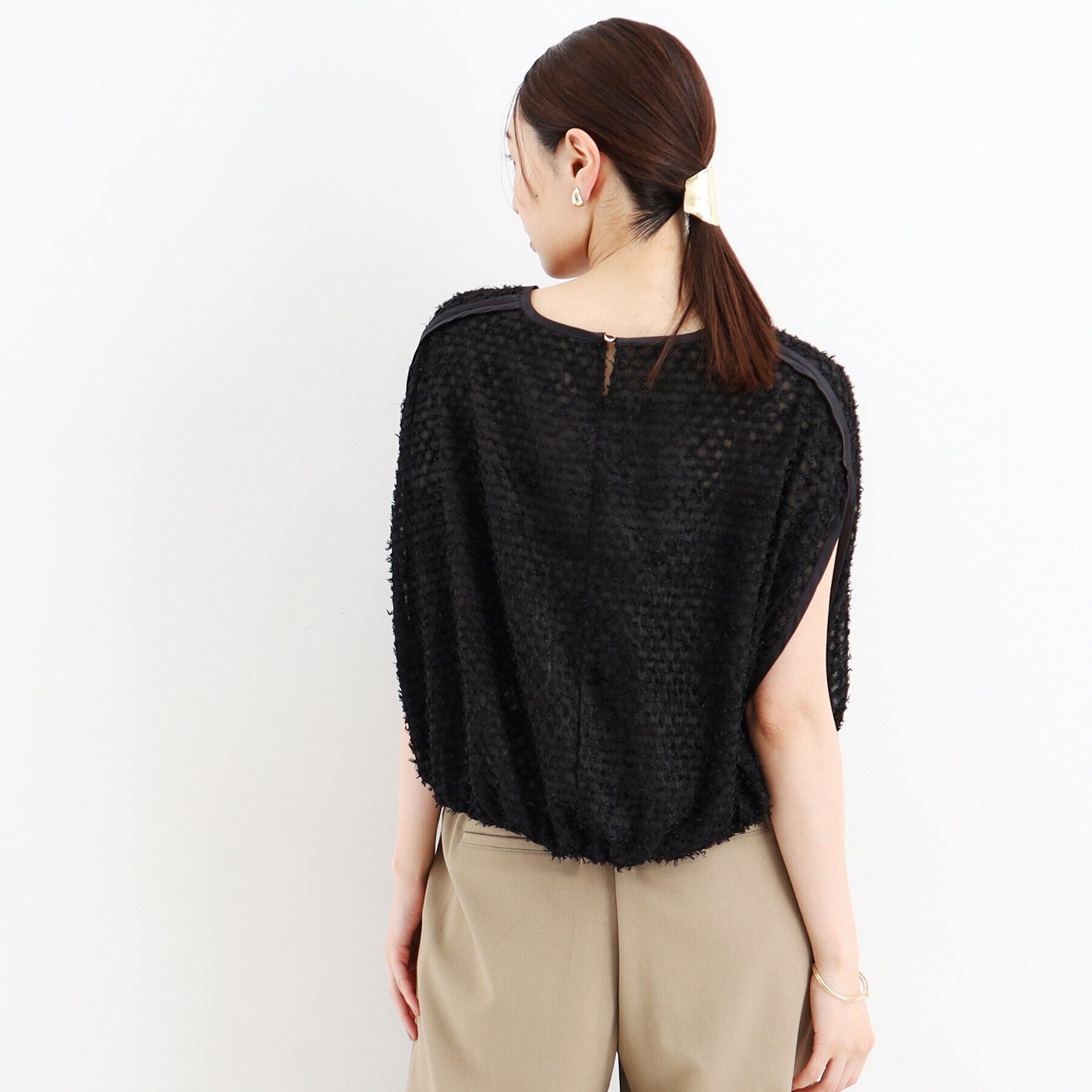 THE SHOP TK「ジャカードバルーンブラウス【洗える】」|シャツ・ブラウス|