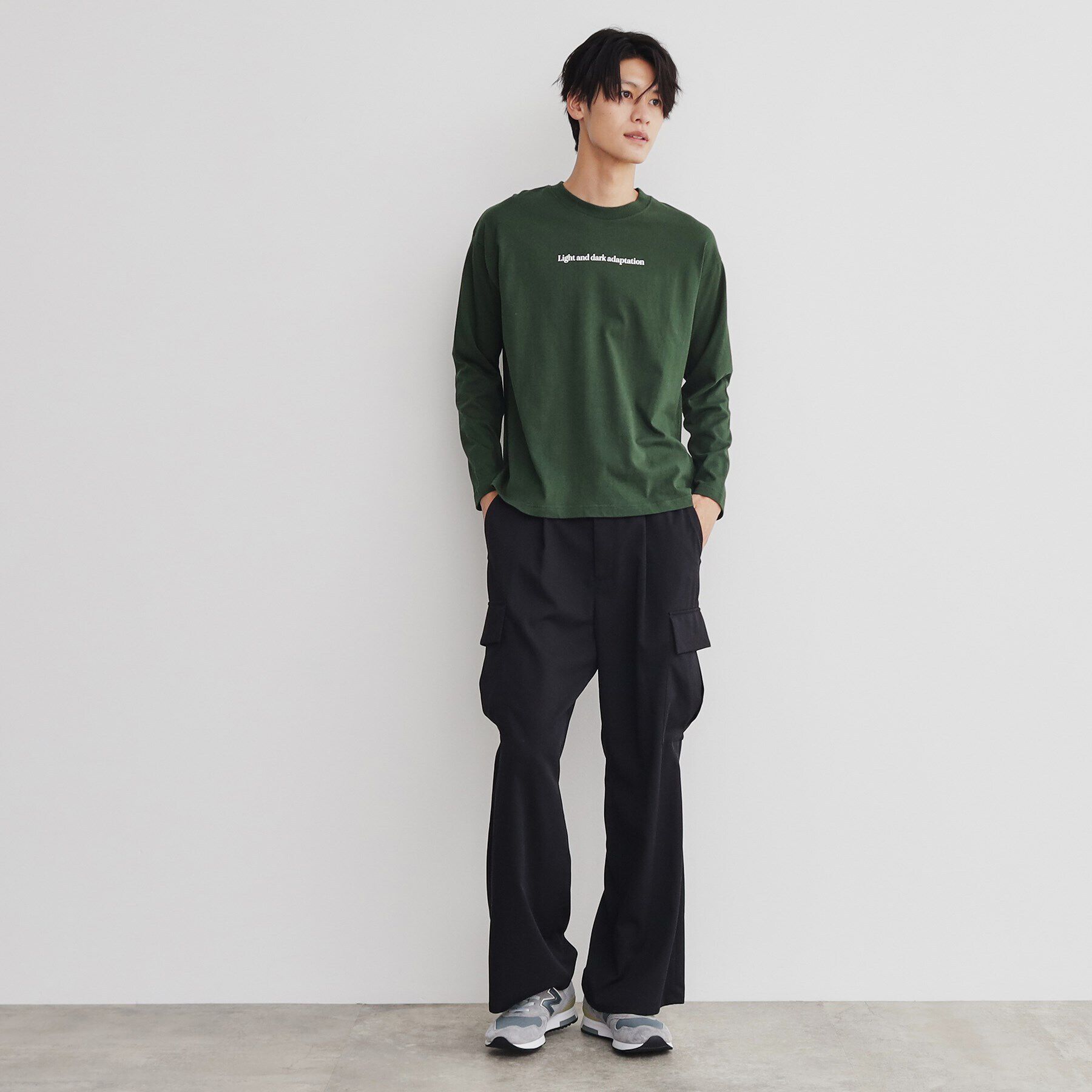 THE SHOP TK「オーガビッツグラフィックプリント長袖Tシャツ 親子リンク/コットン100％/マシンウォッシャブル」|Tシャツ・カットソー|