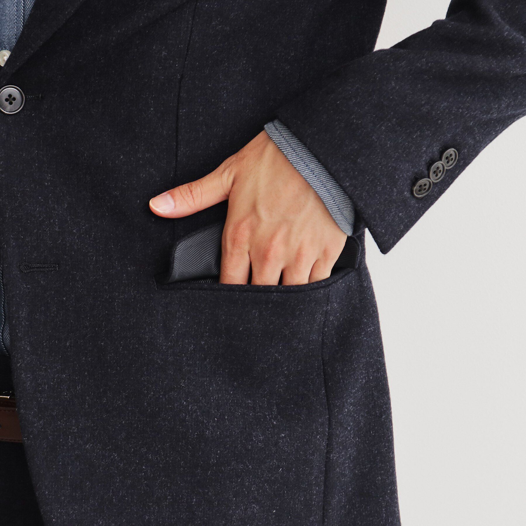 THE SHOP TK「カシミヤ混ピンヘッドジャケット【セットアップ可/ビジネス対応】」|テーラードジャケット|