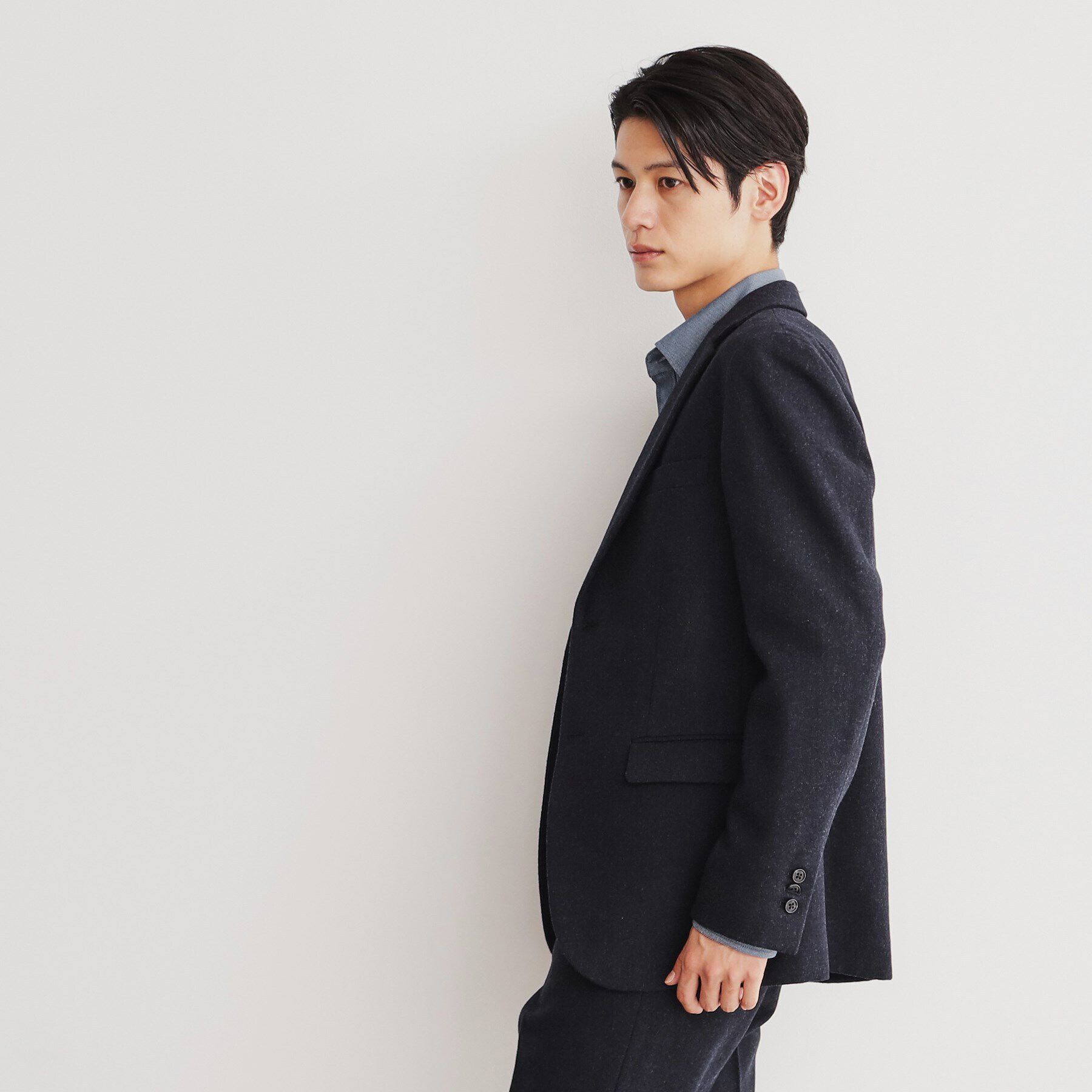 THE SHOP TK「カシミヤ混ピンヘッドジャケット【セットアップ可/ビジネス対応】」|テーラードジャケット|