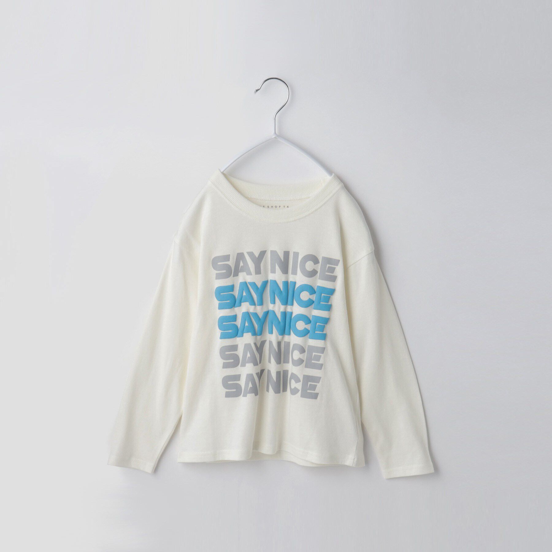 THE SHOP TK「【110-130】オーガビッツコットン長袖Tシャツ/洗濯機OK」|Tシャツ・カットソー|