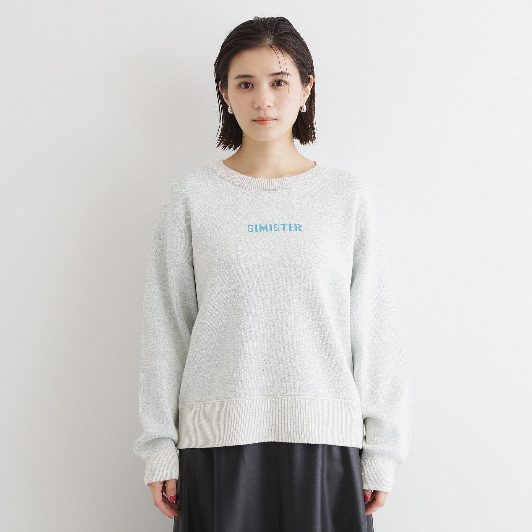 THE SHOP TK「ラメジャカードロゴニット」|ニット・セーター|