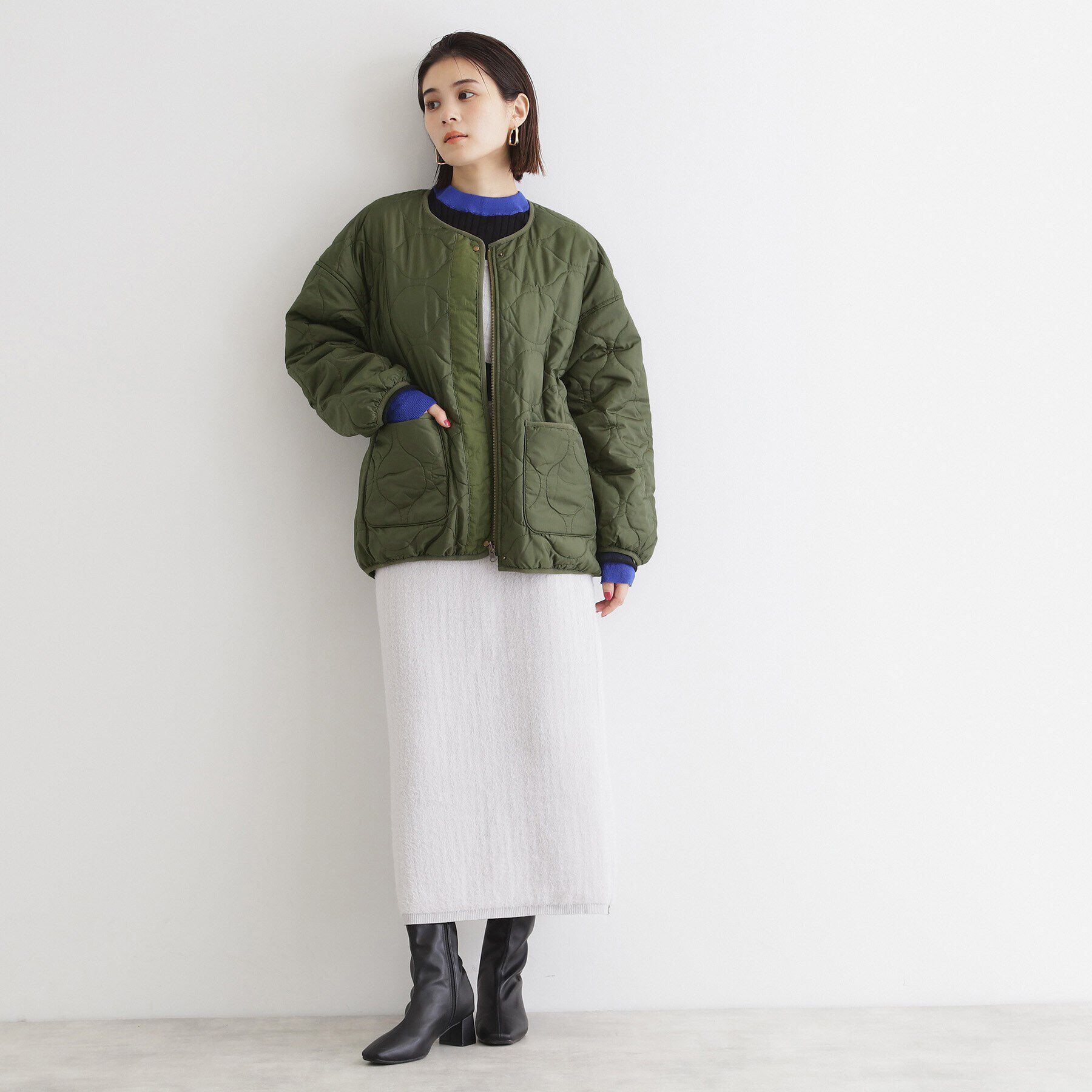 THE SHOP TK「【蓄熱保温】リバーシブルキルトブルゾン」|ブルゾン・スタジャン|