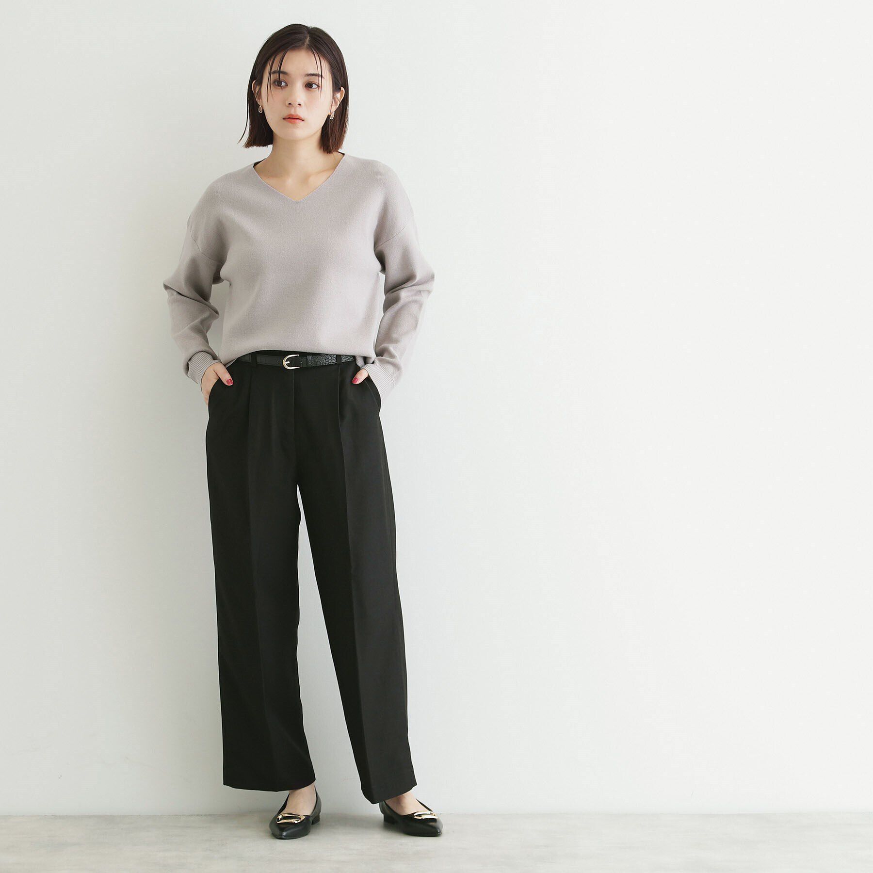 THE SHOP TK「【＠BAILA掲載】ウール調スラックス/セットアップ可」|その他|