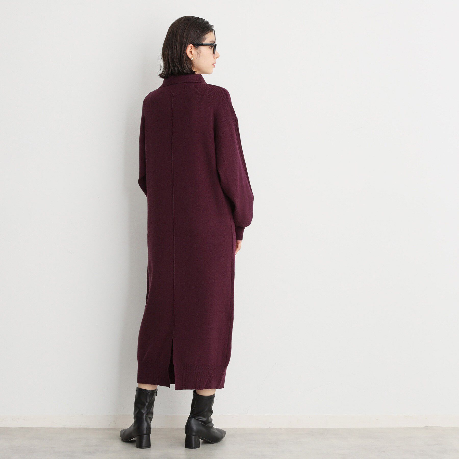 THE SHOP TK「【毛玉になりにくい/静電気防止】ハーフジップワンピース/洗える」|ワンピース|