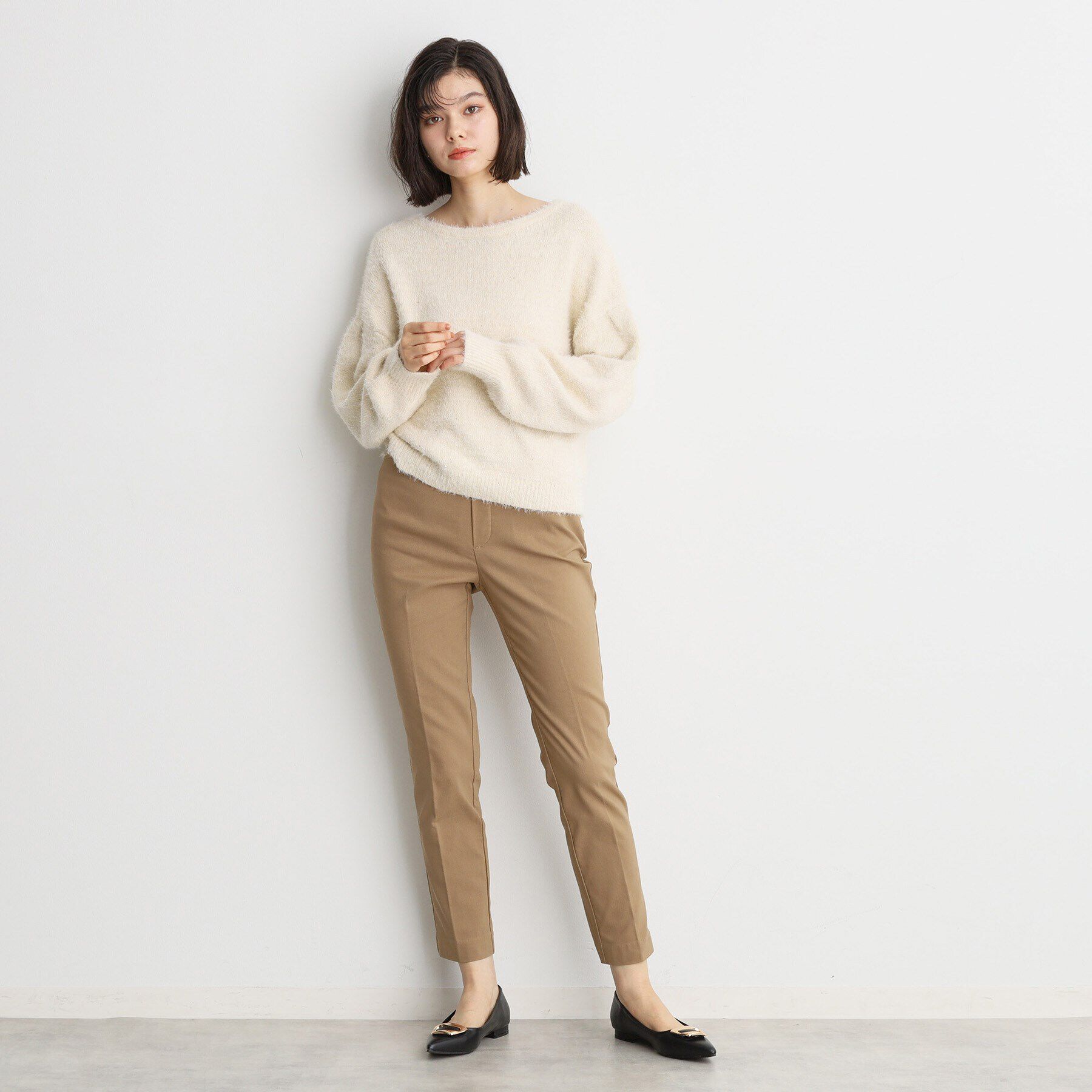 THE SHOP TK「【ラクでキレイ】ハイパーストレッチ裏起毛スティックパンツ/洗える」|その他|