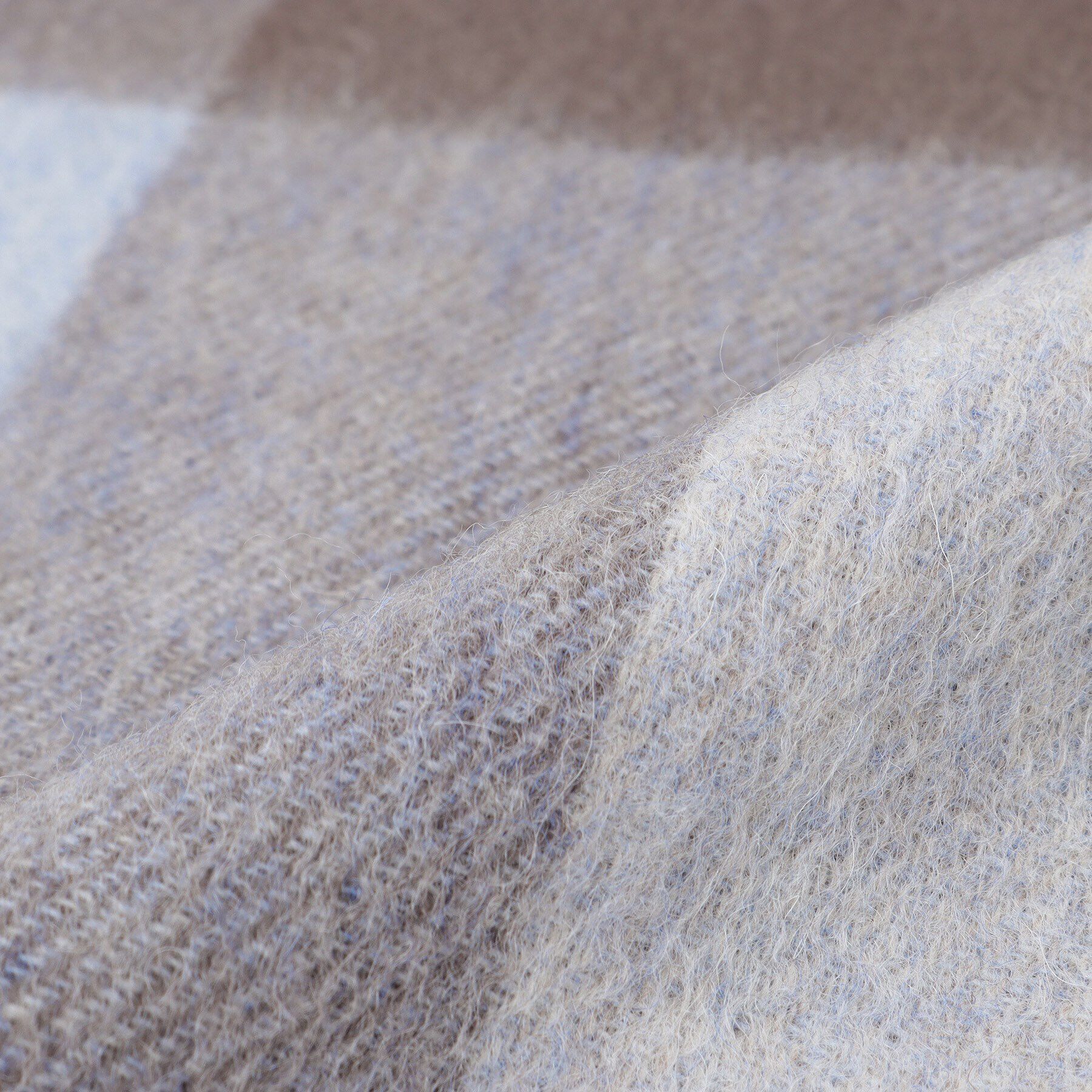 THE SHOP TK「ウールブロックチェックシングルマフラー ユニセックス」|ストール|