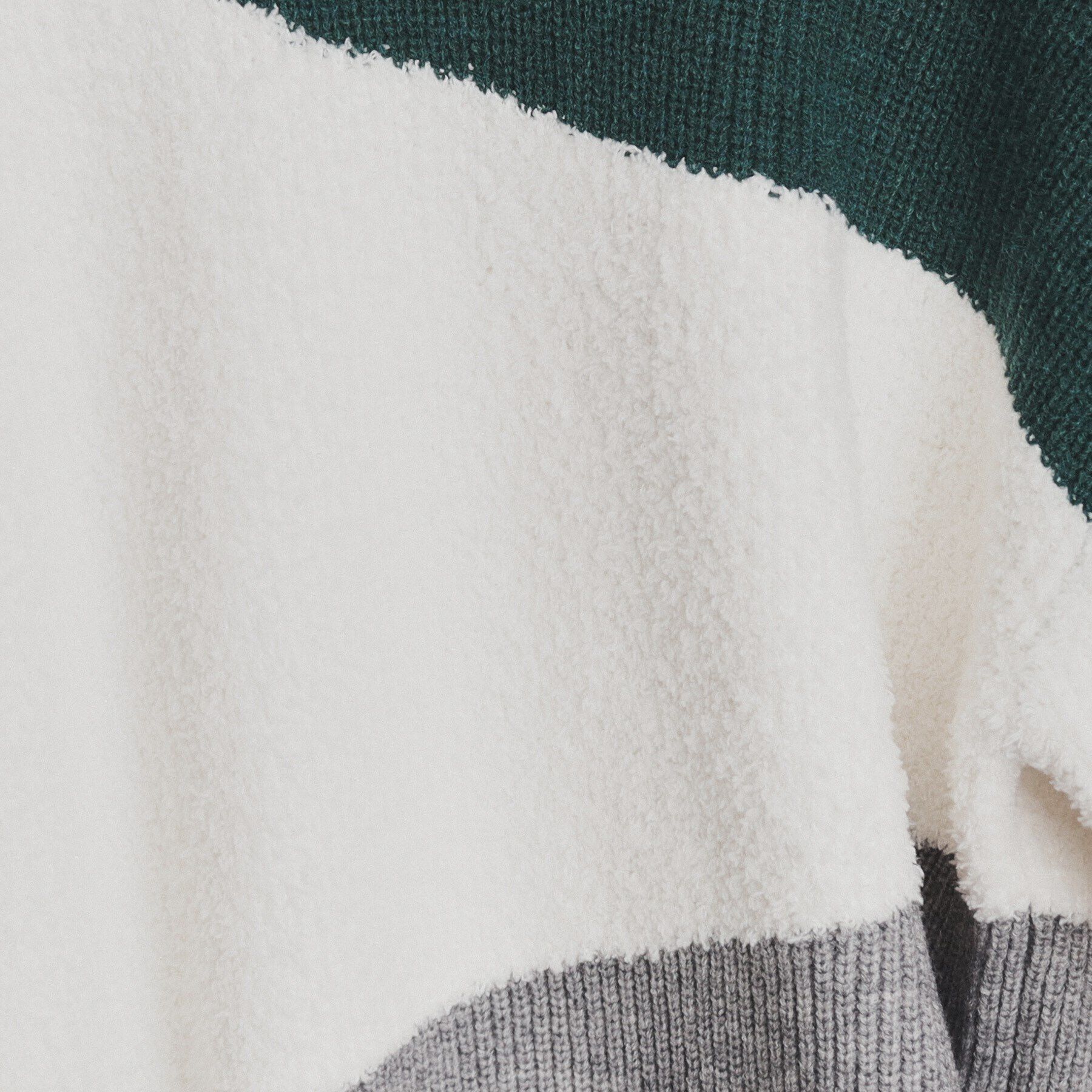 THE SHOP TK「フェザー切替ウェーブプルオーバー」|ニット・セーター|