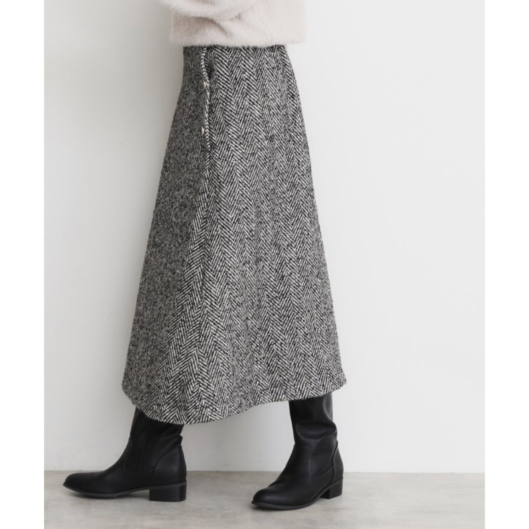 THE SHOP TK「MIXへリンボンフレアスカート」|スカート|