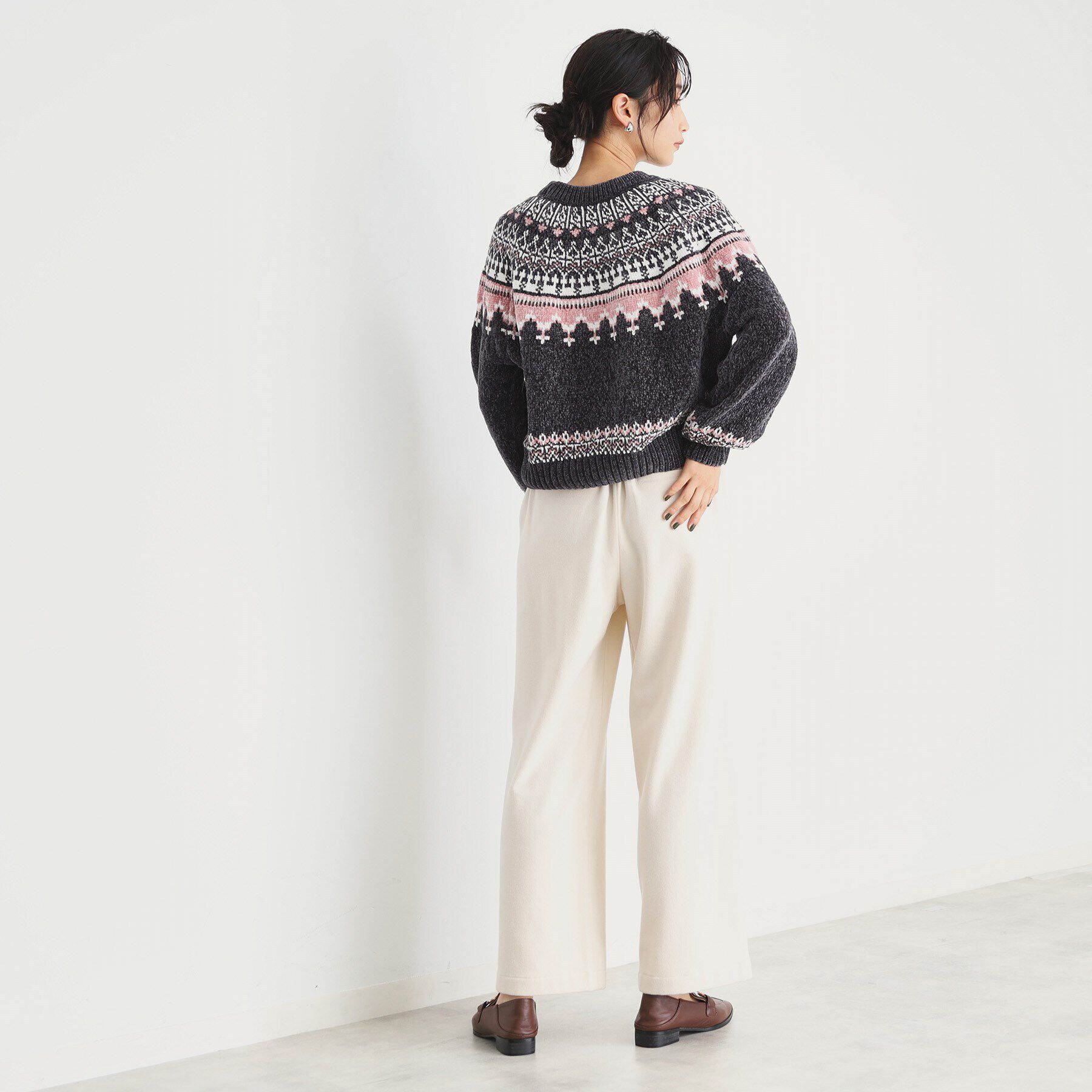 THE SHOP TK「ラメモール求心ニット【洗える】」|ニット・セーター|