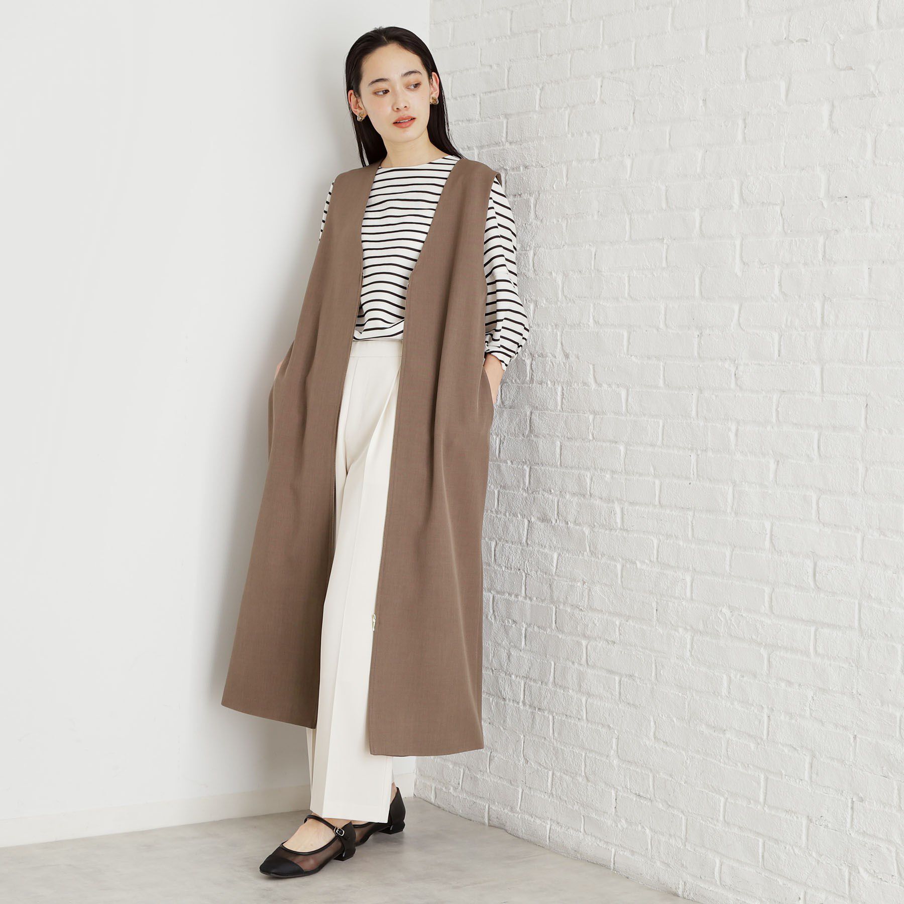 THE SHOP TK「【XS-XLサイズ】麻調ワイドパンツ/洗濯機OK/from the VOICE」|その他|