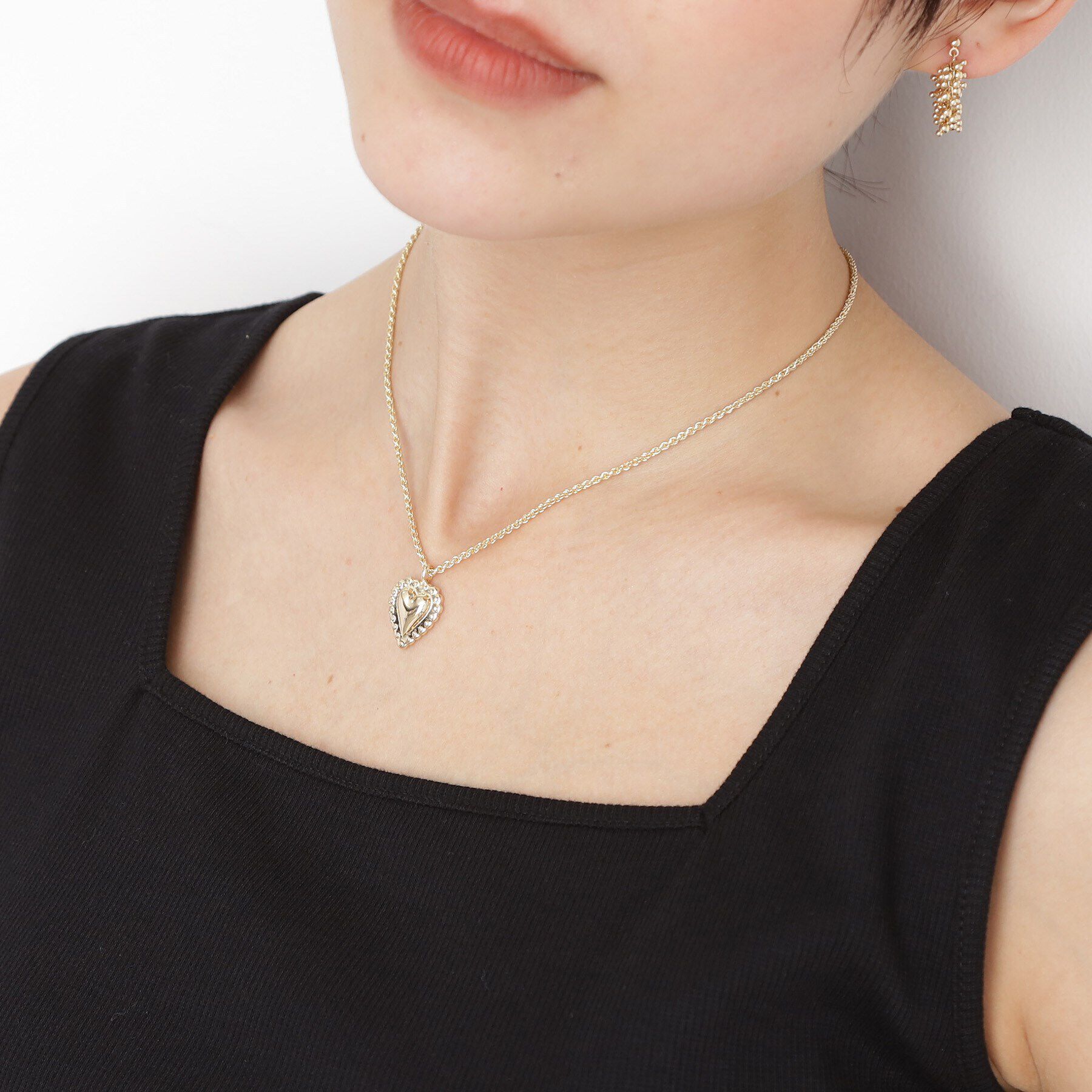 THE SHOP TK「アンティーク風ハートネックレス」|ネックレス|
