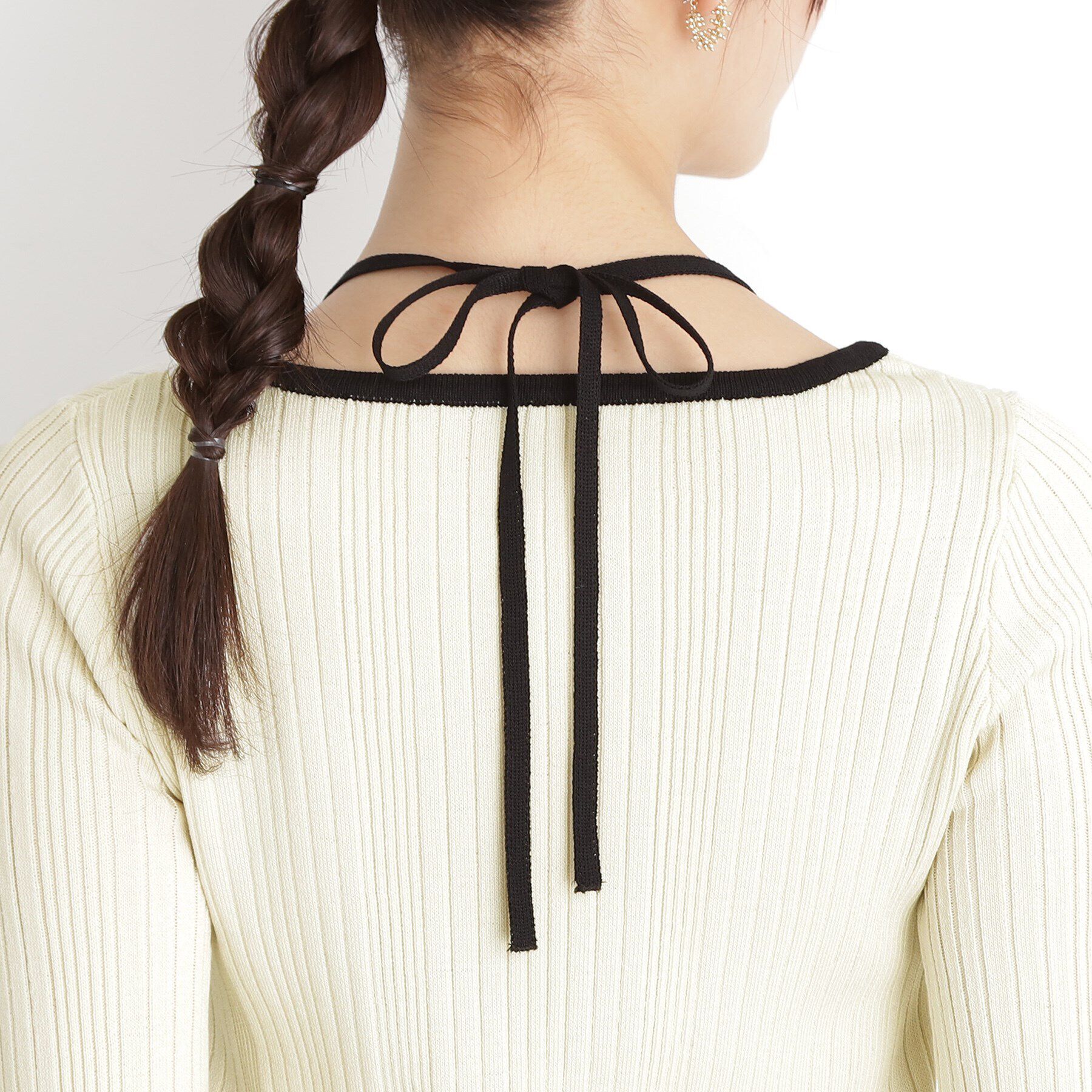 THE SHOP TK「ラインリブプルオーバー【洗濯機OK】」|ニット・セーター|