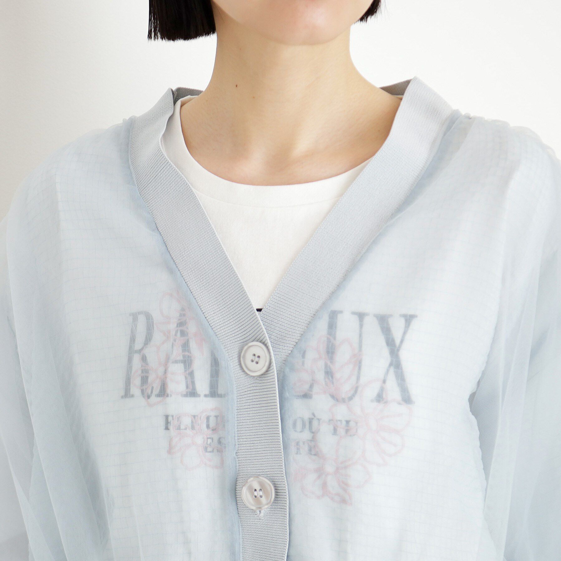 THE SHOP TK「シアー重ねカーディガン【洗える】」|カーディガン|