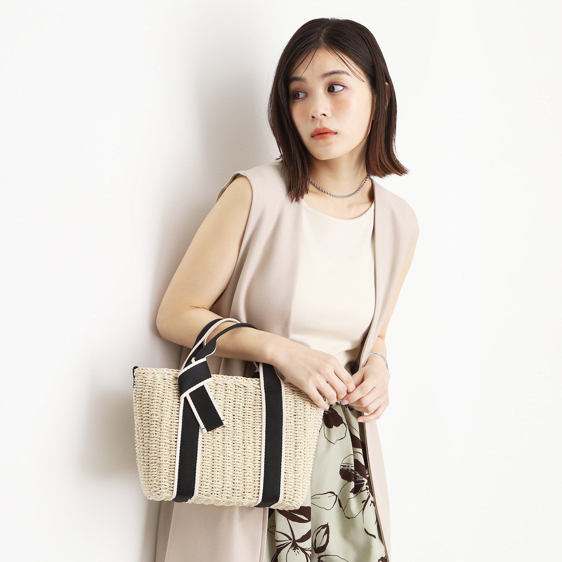 THE SHOP TK「ロゴ雑材バッグ」|ショルダー・メッセンジャー|