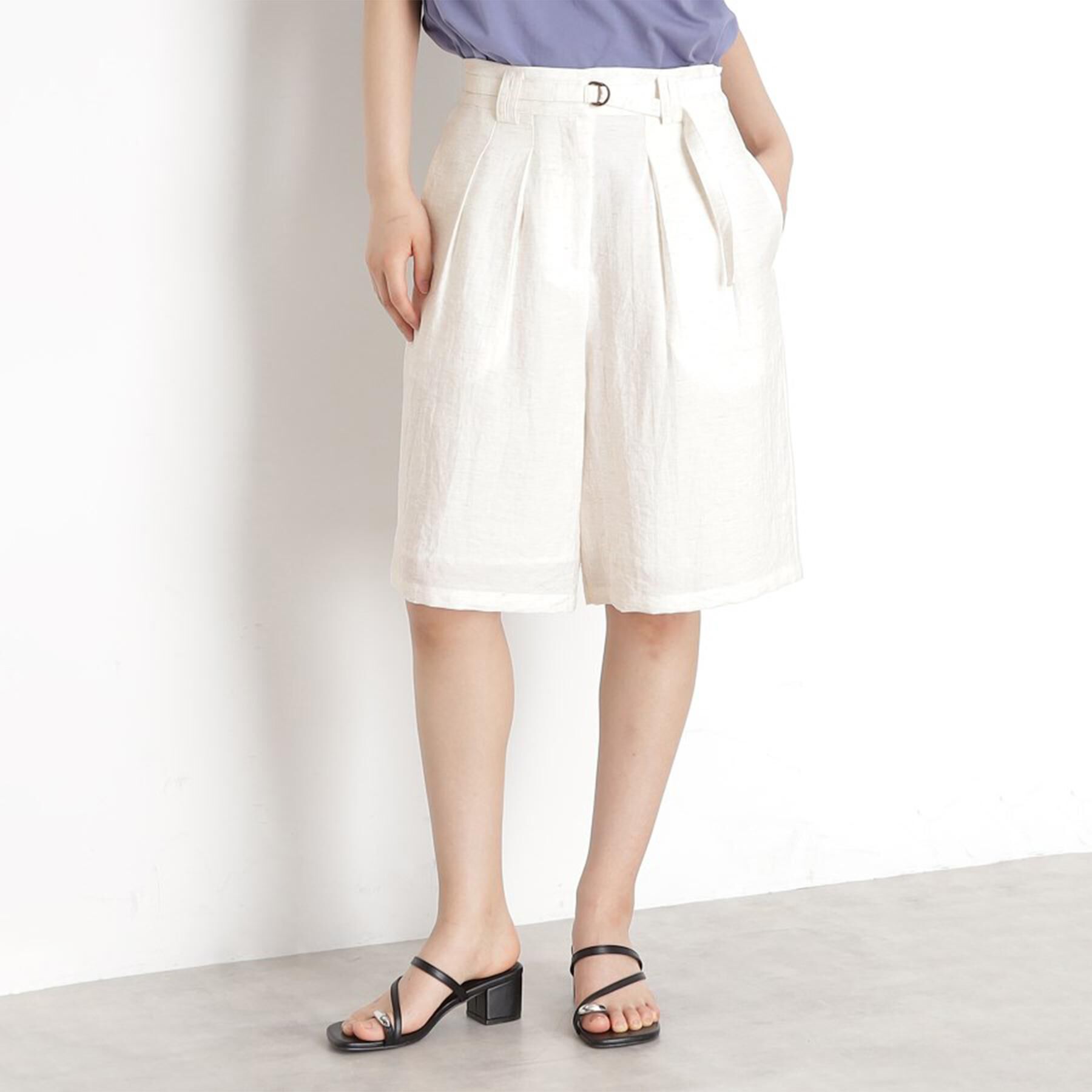 THE SHOP TK「リネン混ハーフパンツ【洗える/セットアップ可】」|その他|