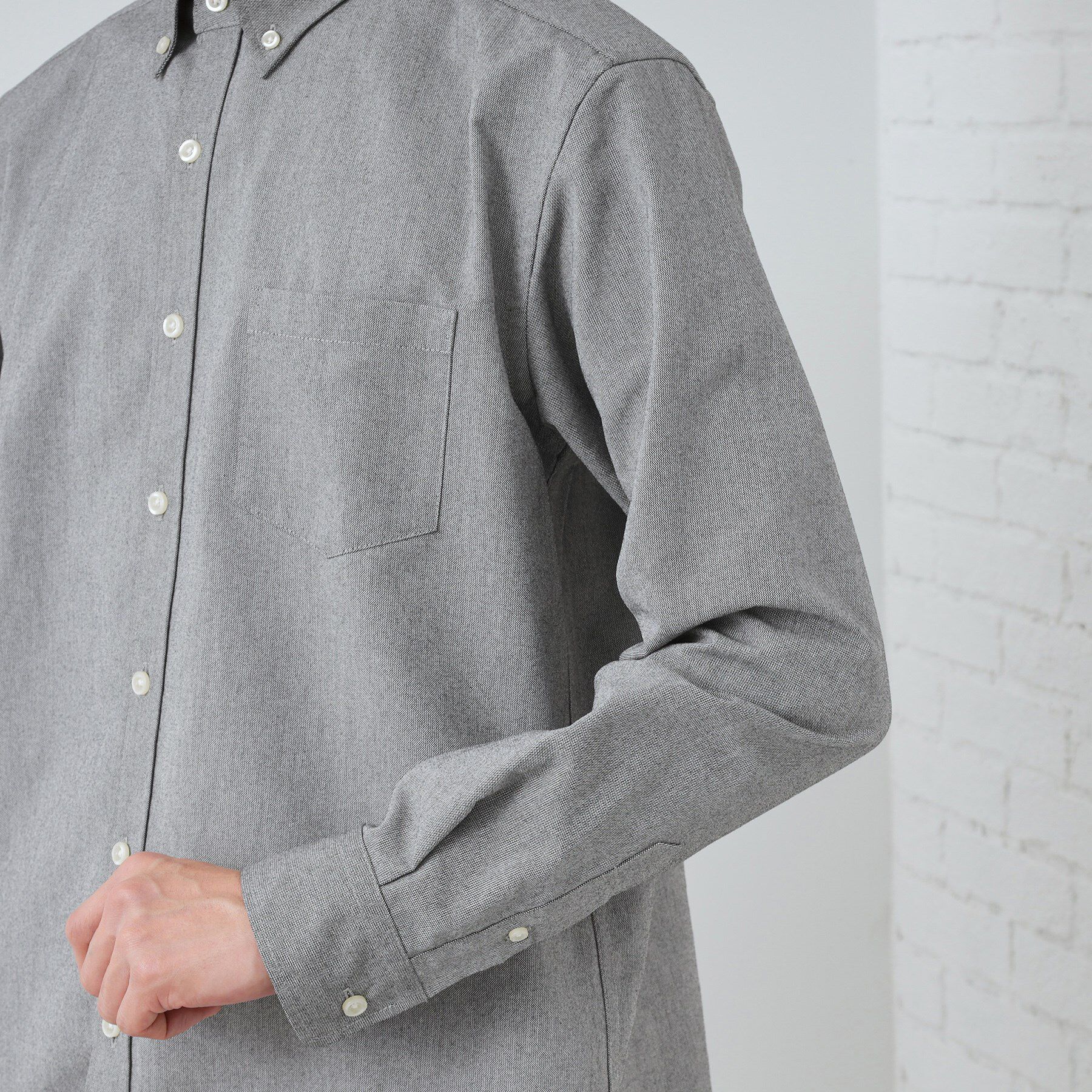 THE SHOP TK「【ON/OFF兼用】シャンブレー オックスシャツ 洗濯機OK / 吸水速乾 / 汗じみ防止」|シャツ・ブラウス|