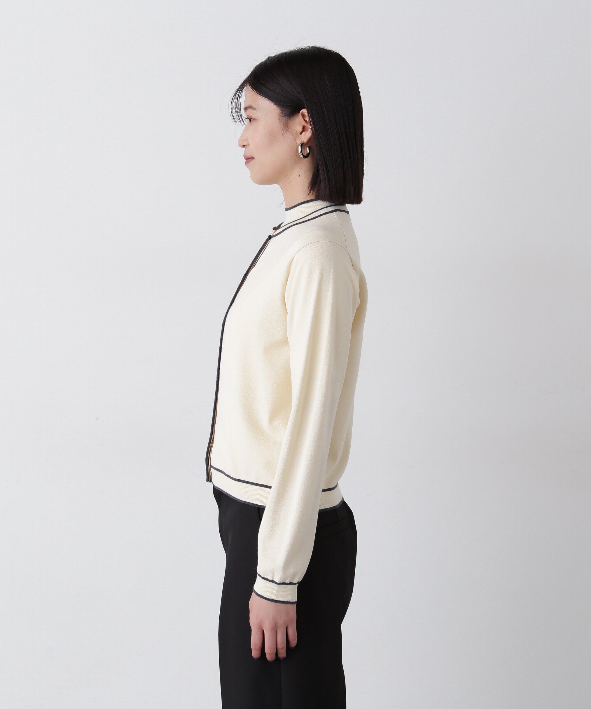  「バイカラーカーディガンセット」|ニット・セーター|