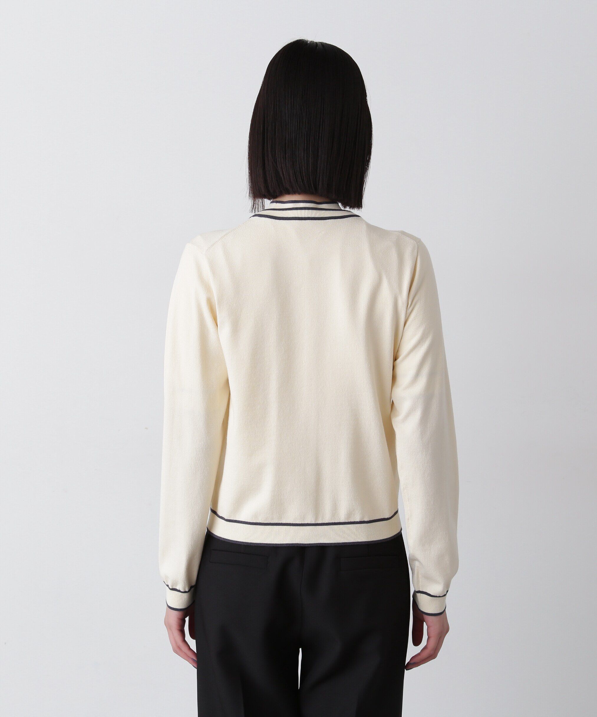  「バイカラーカーディガンセット」|ニット・セーター|