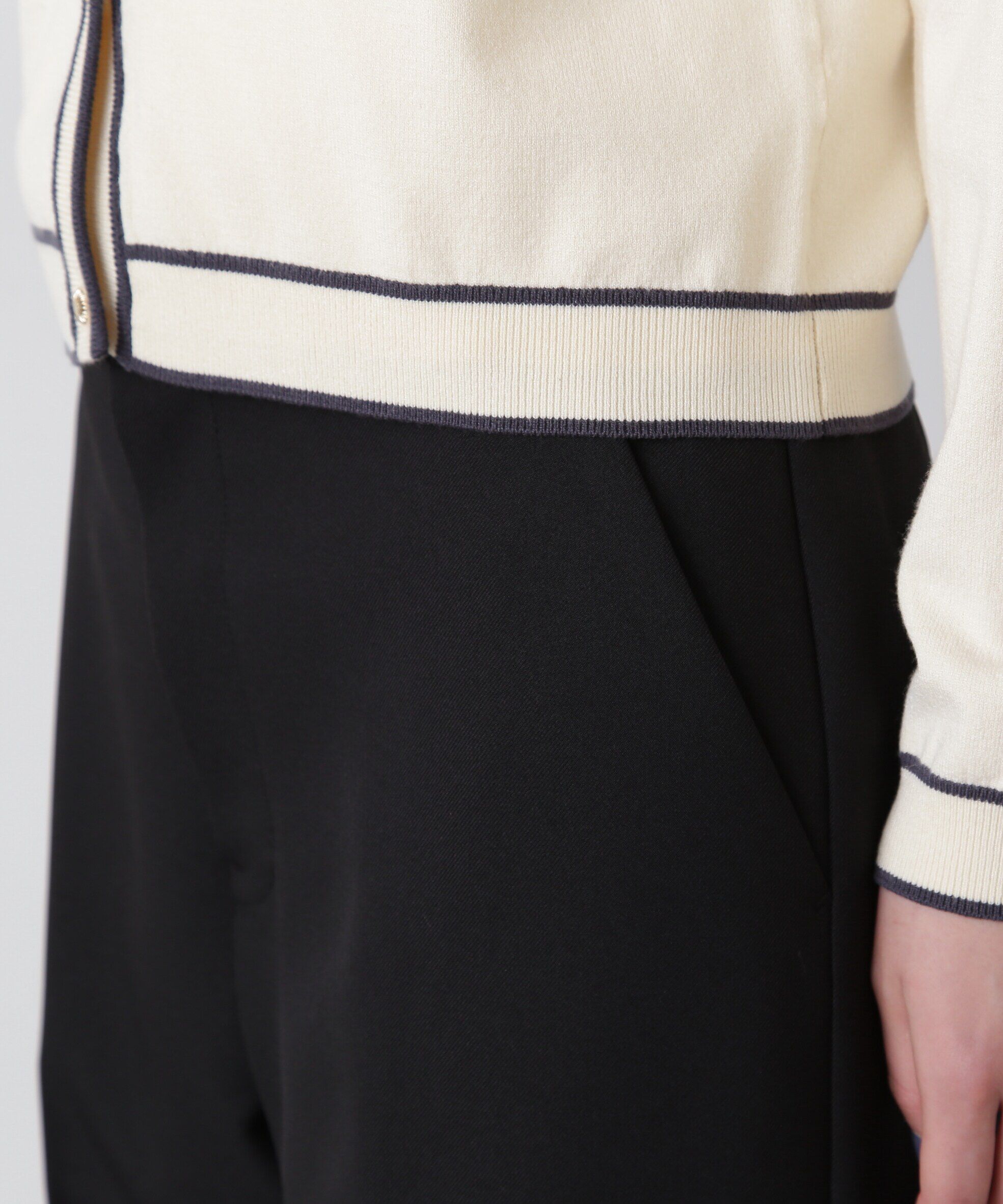  「バイカラーカーディガンセット」|ニット・セーター|