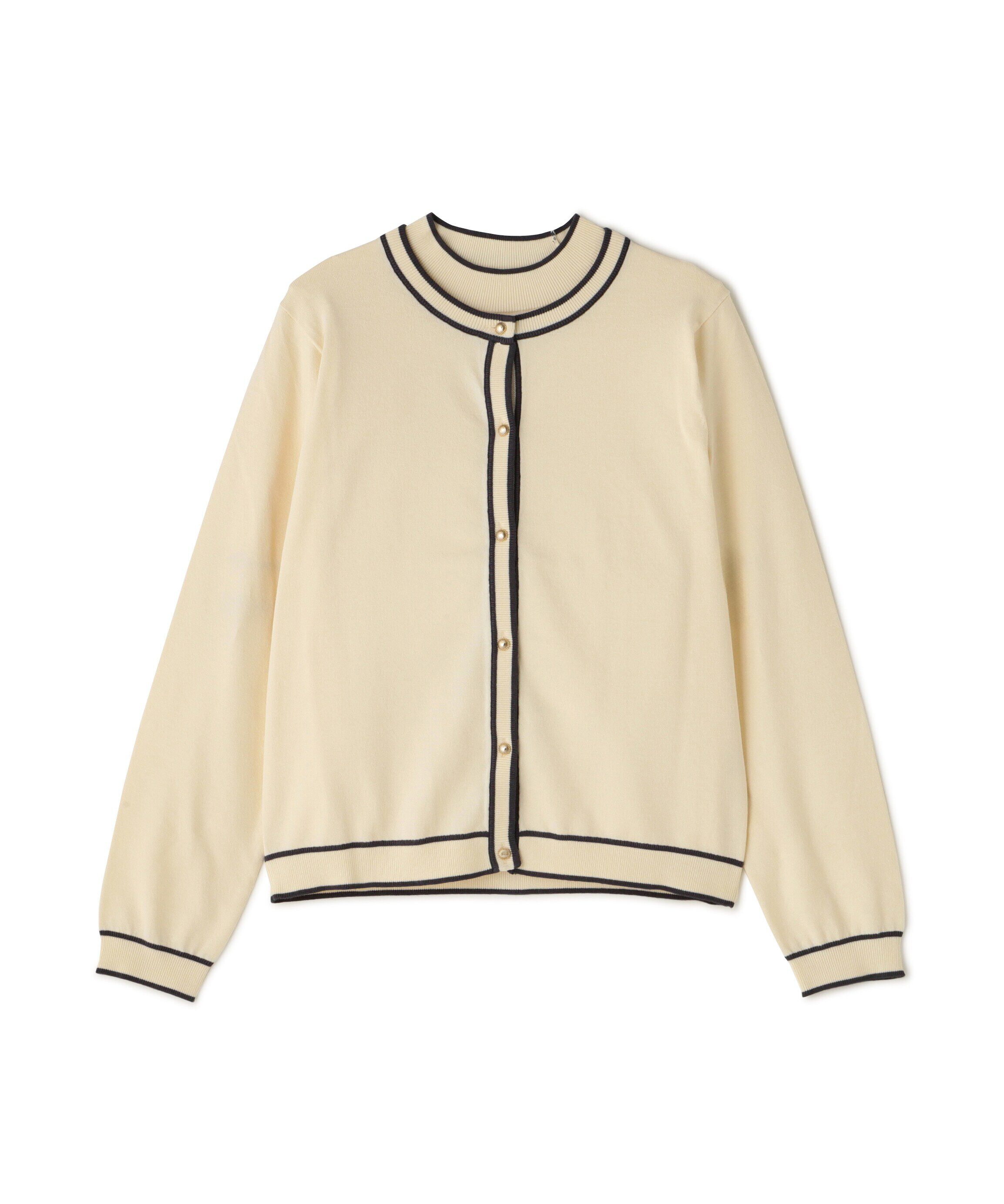  「バイカラーカーディガンセット」|ニット・セーター|