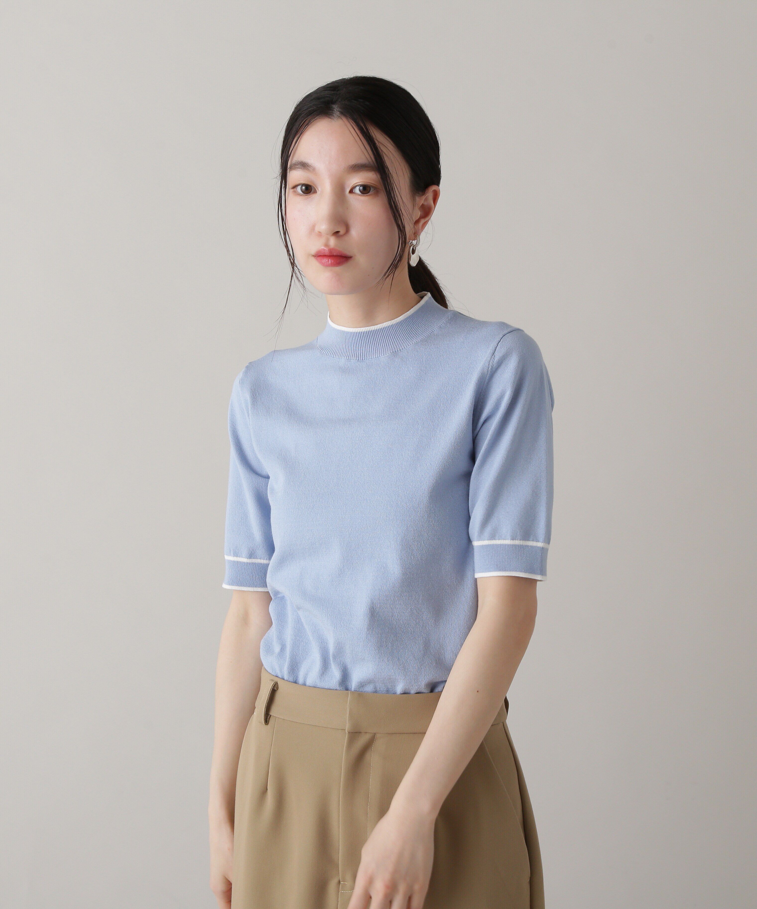  「バイカラーカーディガンセット」|ニット・セーター|