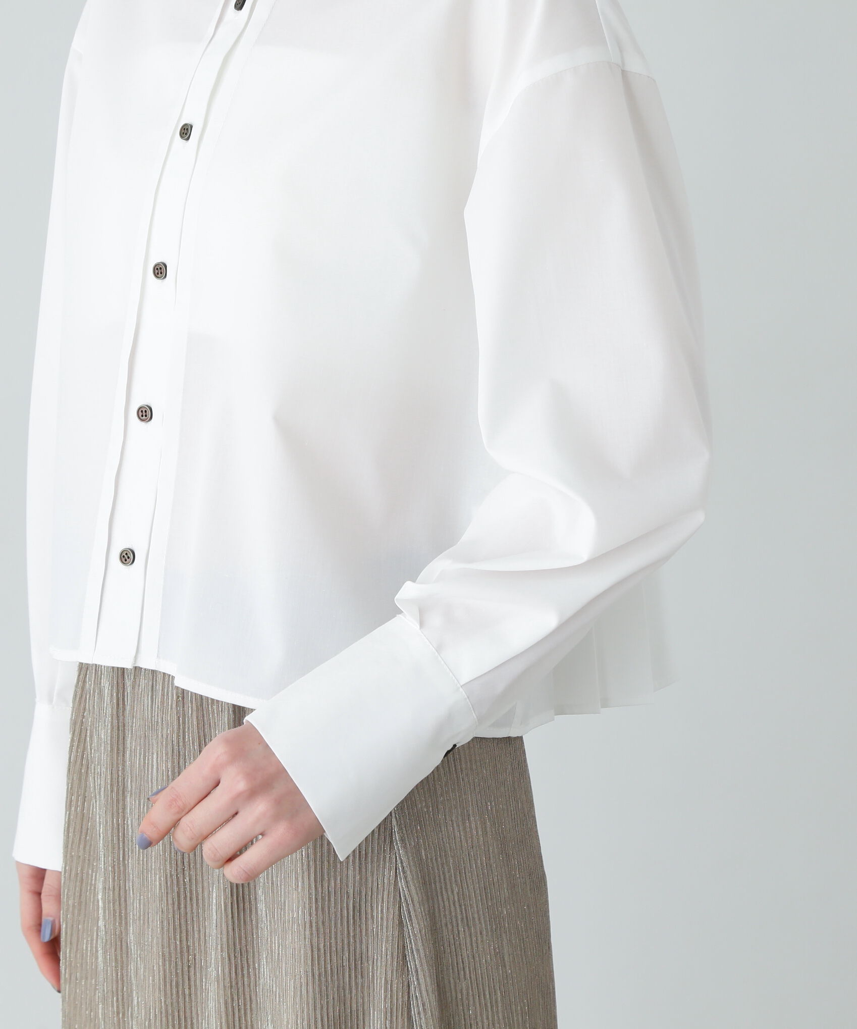  「バックプリーツショートシャツ」|シャツ・ブラウス|