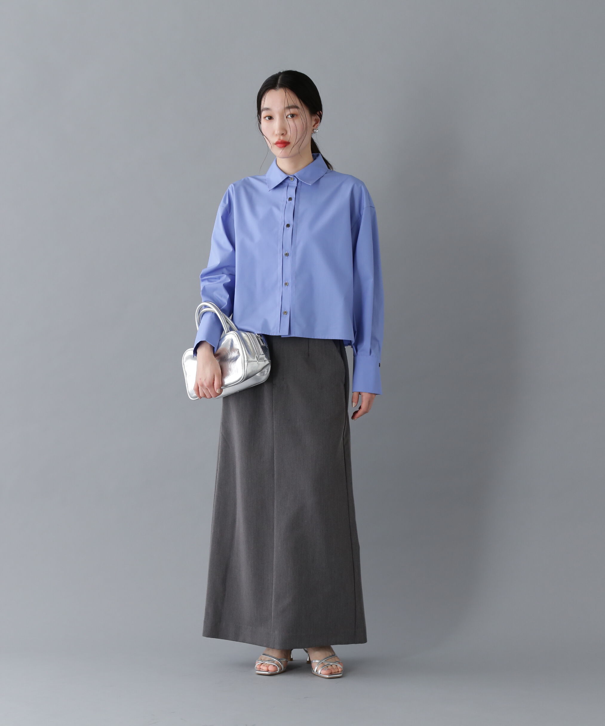  「バックプリーツショートシャツ」|シャツ・ブラウス|