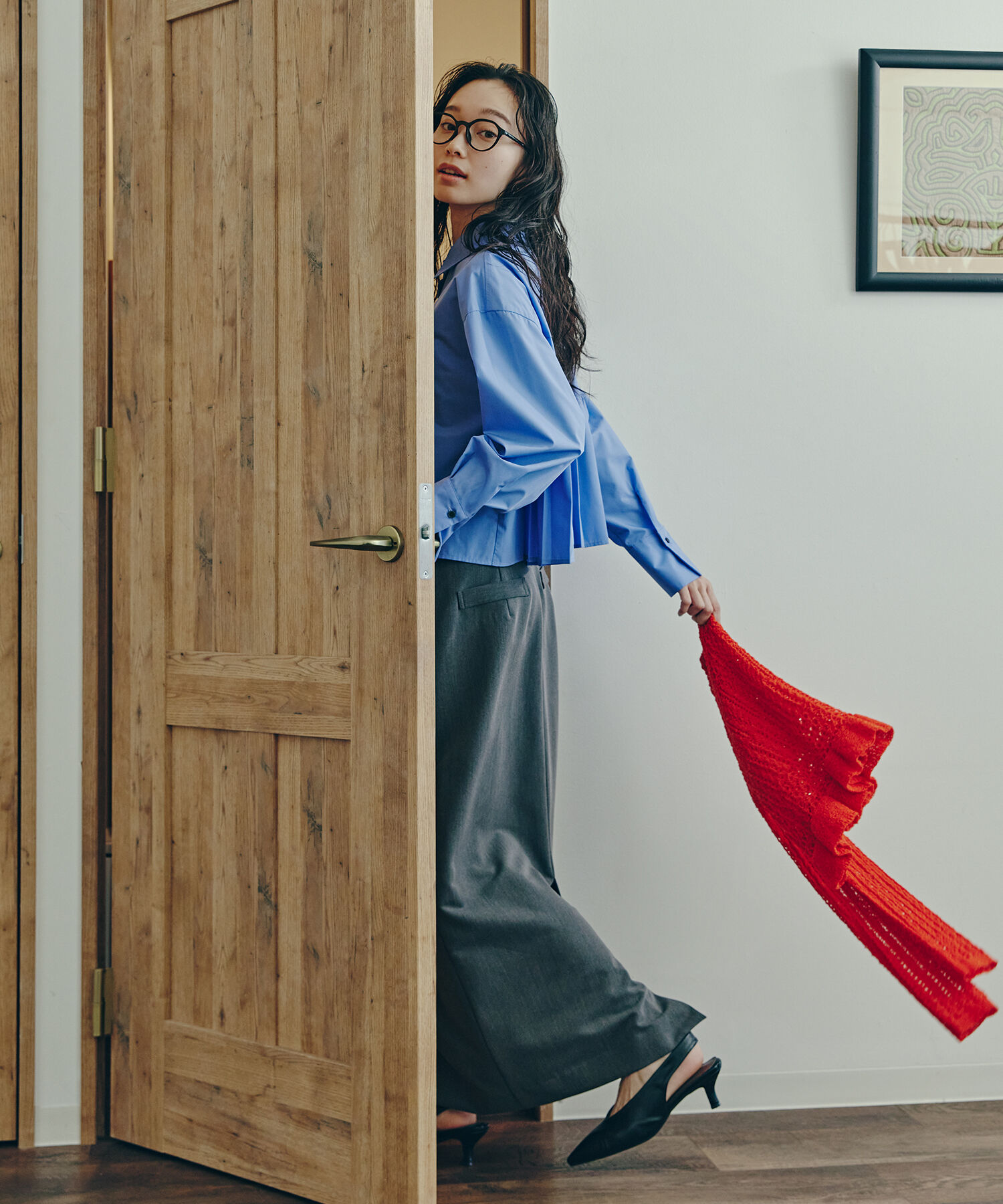  「バックプリーツショートシャツ」|シャツ・ブラウス|