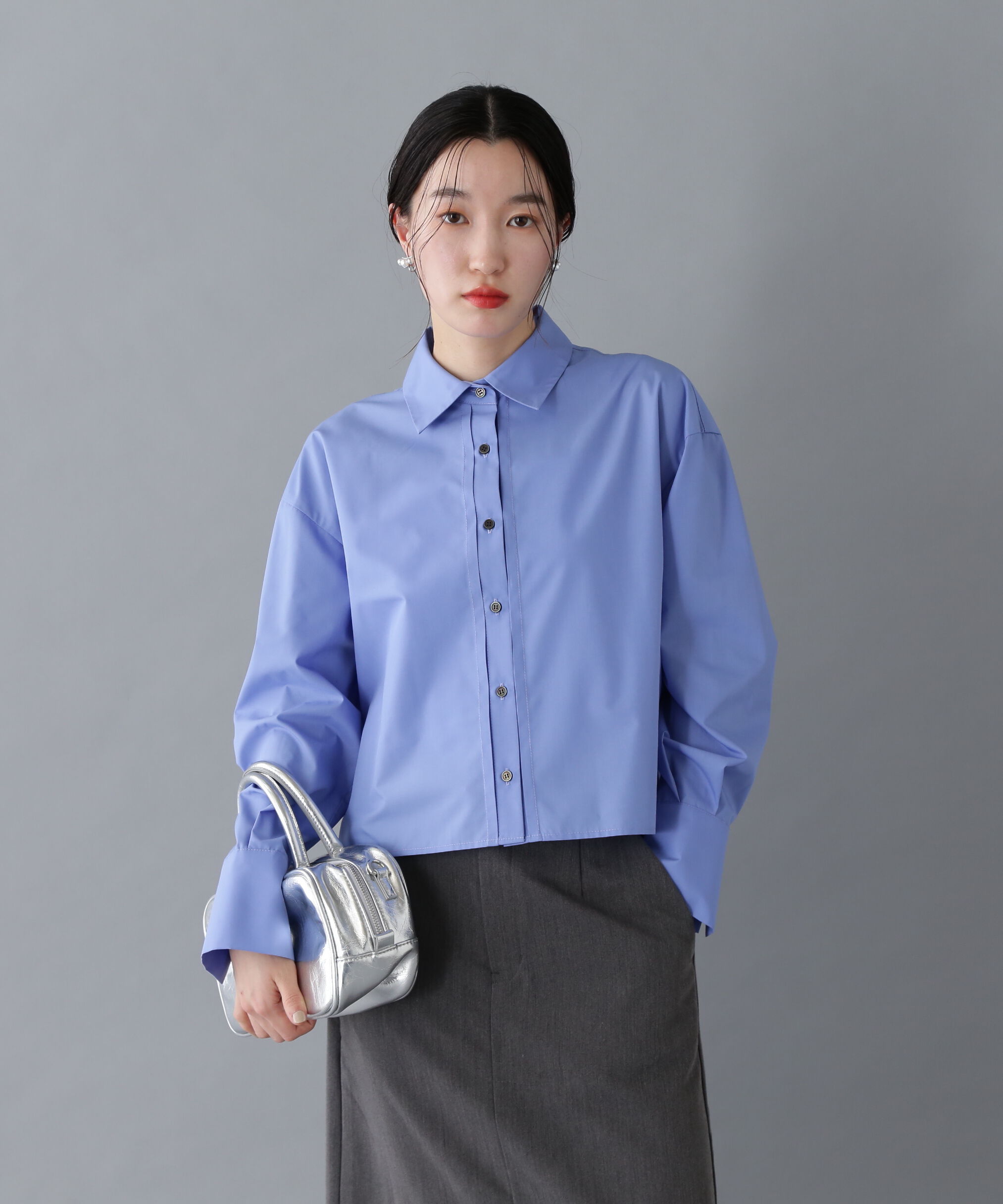  「バックプリーツショートシャツ」|シャツ・ブラウス|