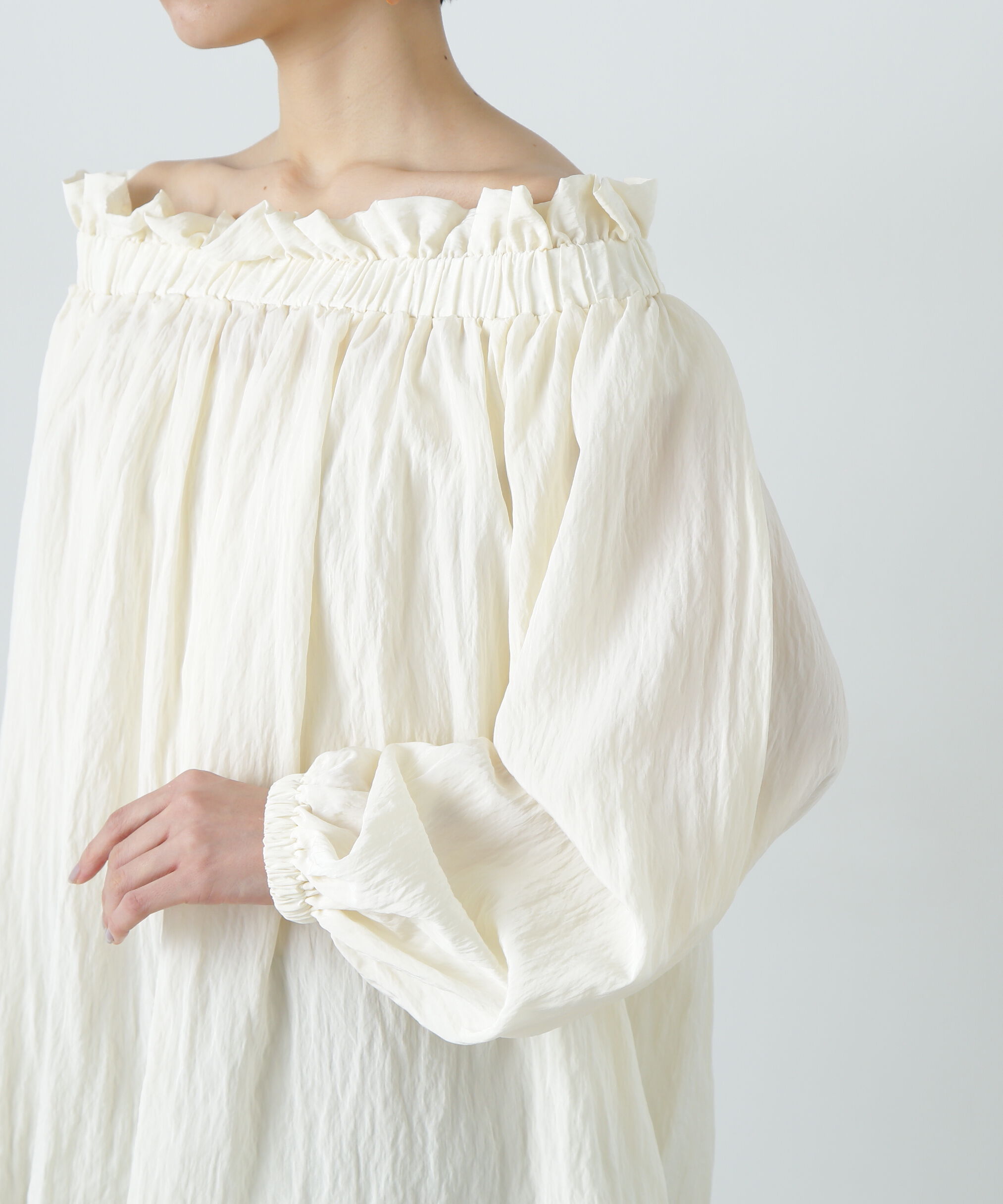  「オフショルペーパーバックブラウス」|シャツ・ブラウス|