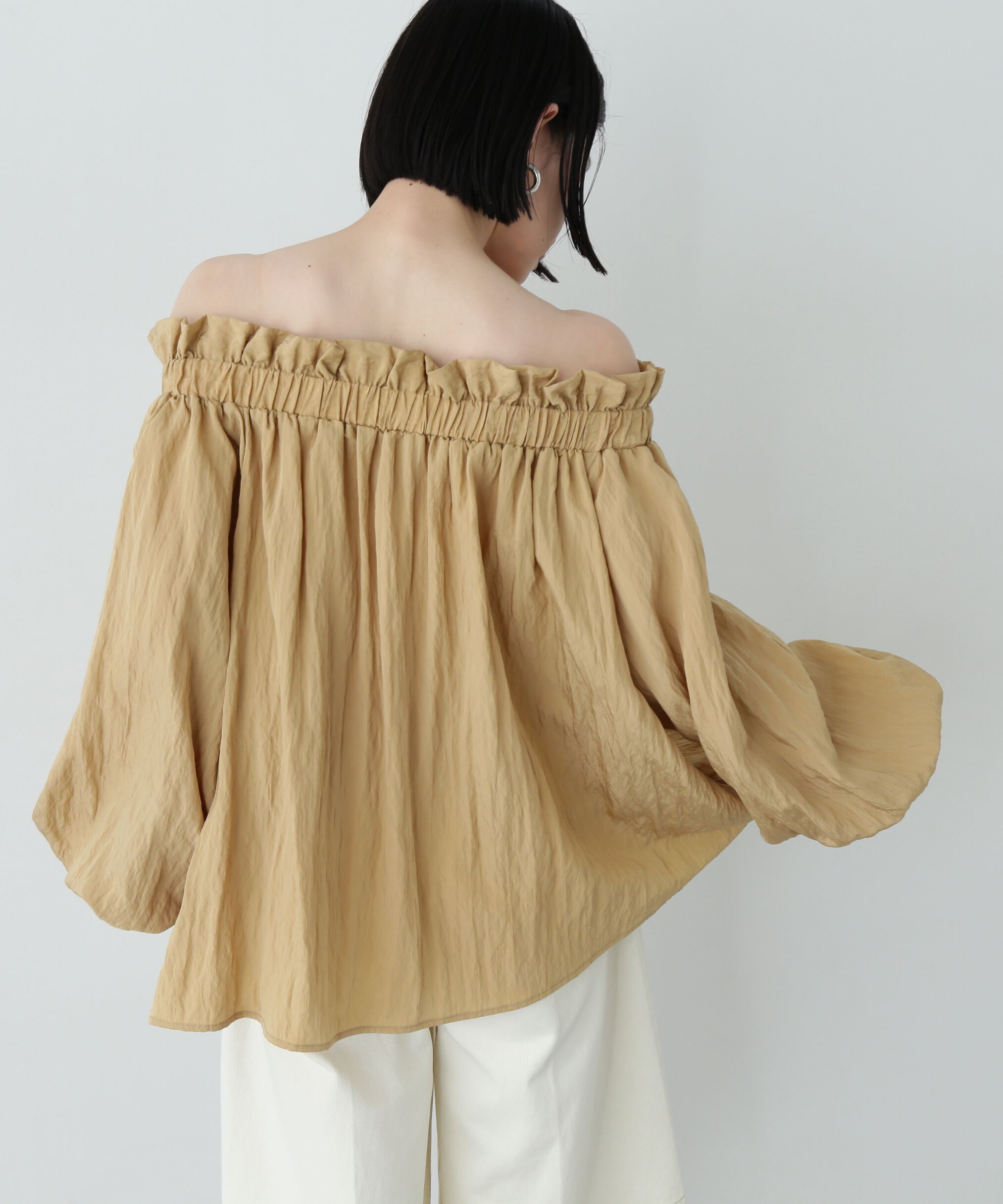 「オフショルペーパーバックブラウス」|シャツ・ブラウス|