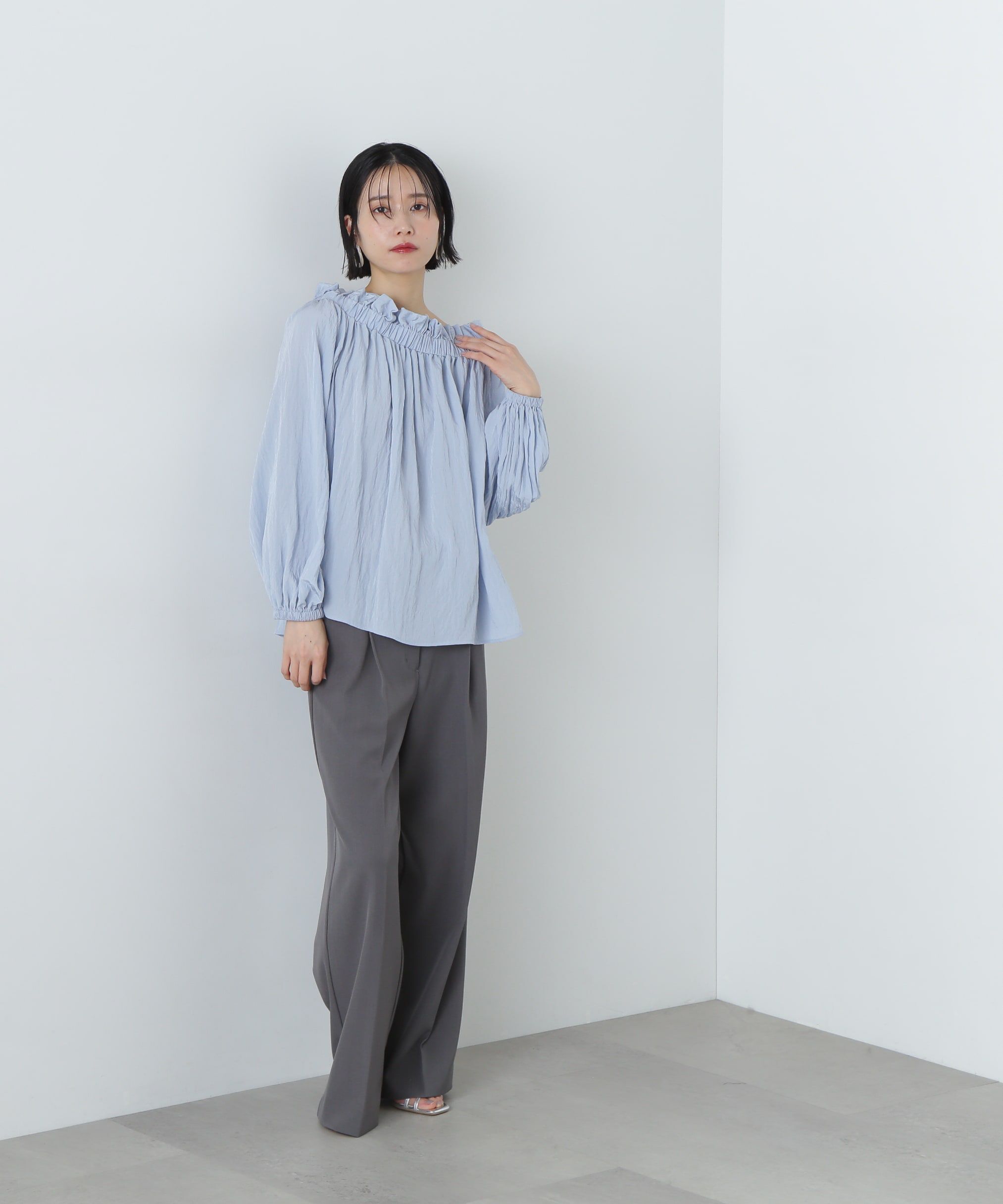  「オフショルペーパーバックブラウス」|シャツ・ブラウス|