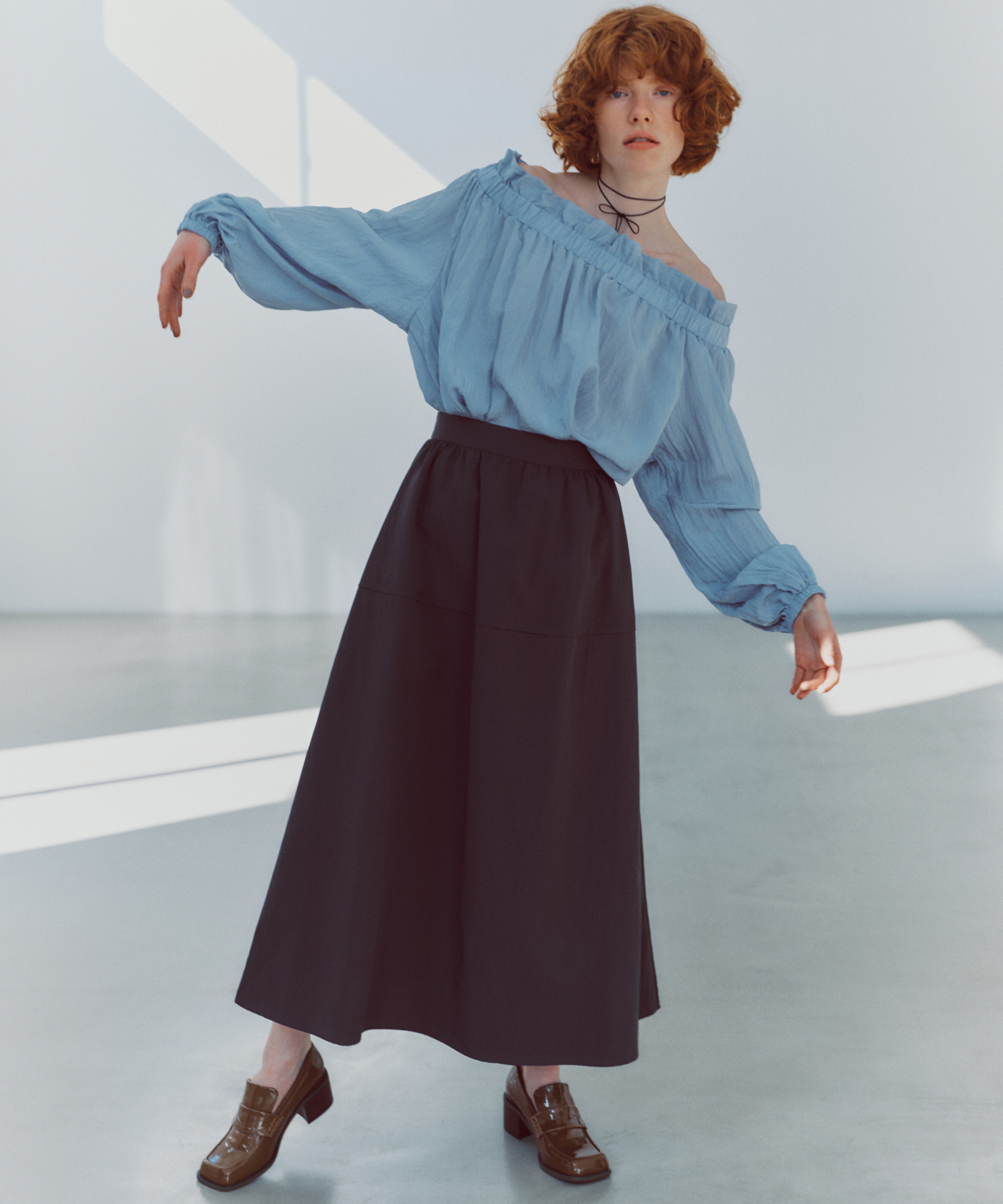  「オフショルペーパーバックブラウス」|シャツ・ブラウス|