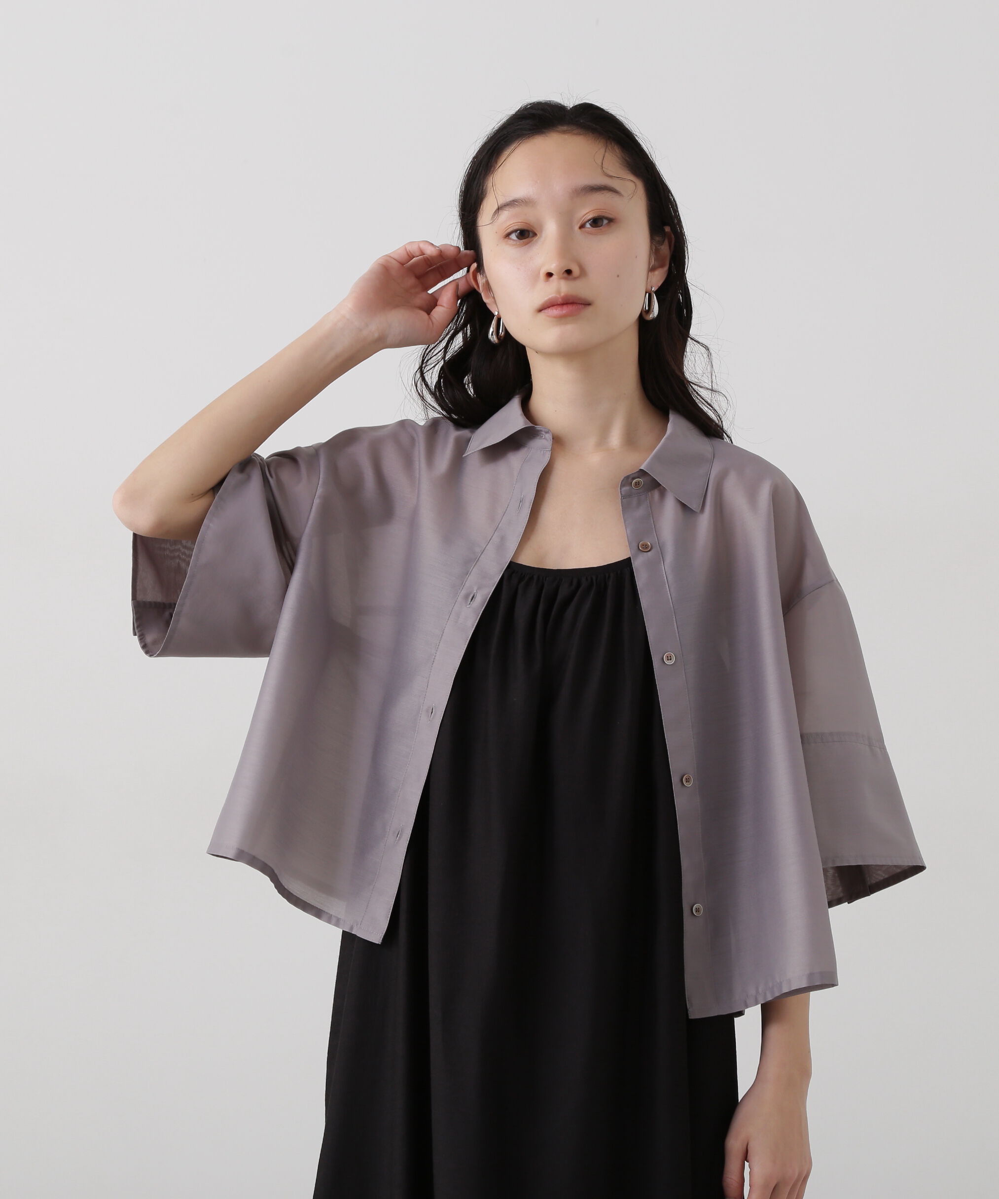  「シアークロップドシャツ」|シャツ・ブラウス|