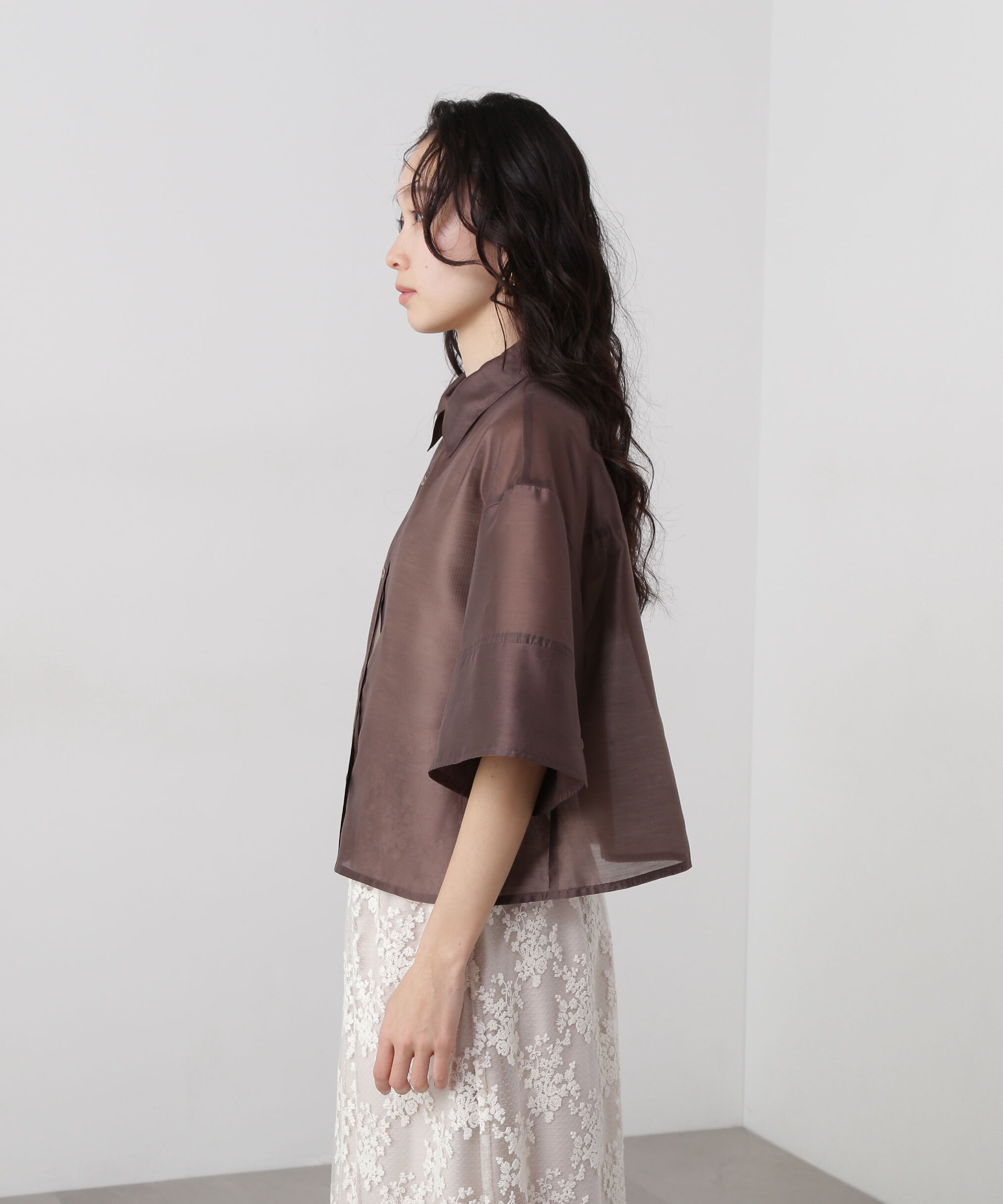  「シアークロップドシャツ」|シャツ・ブラウス|